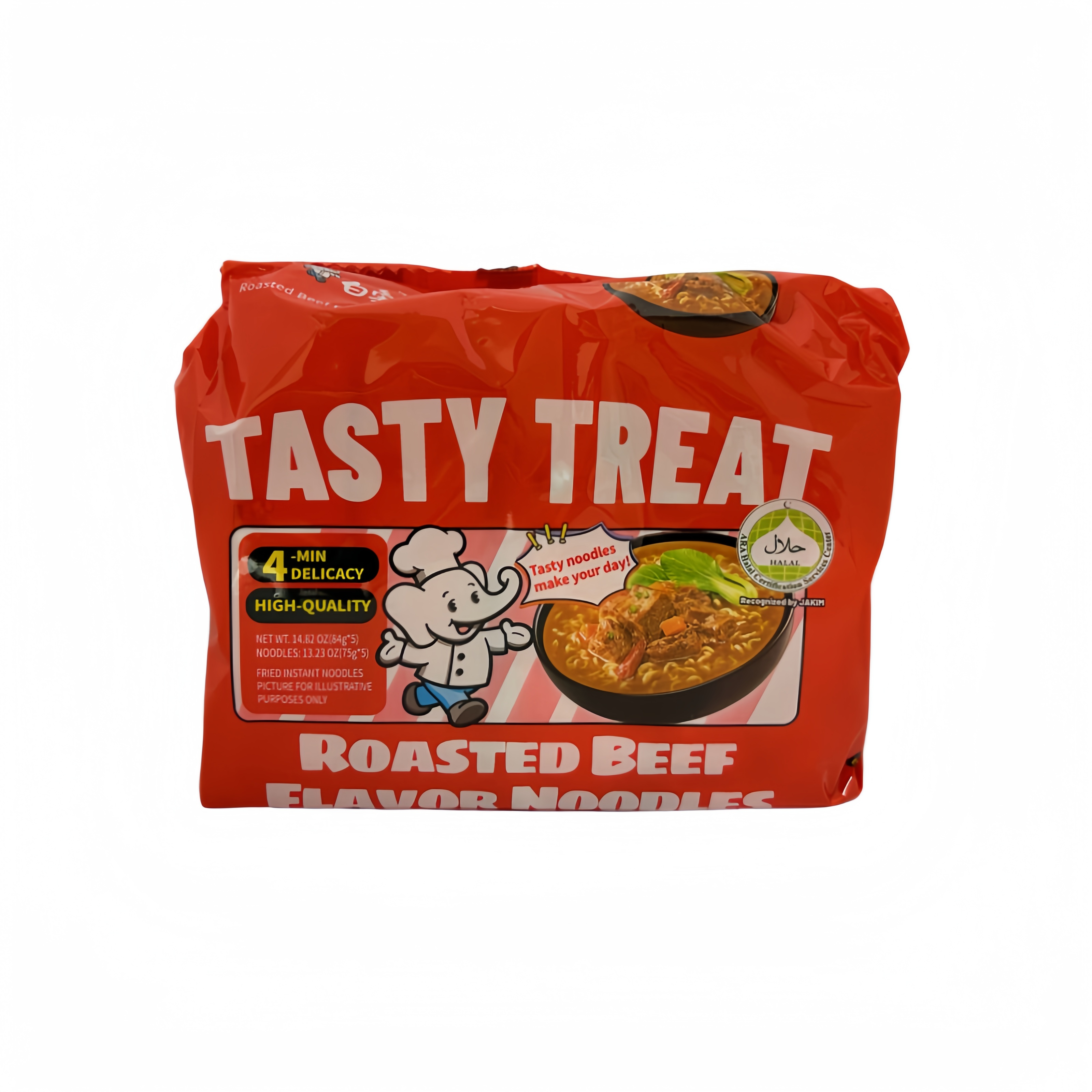 Instant Noodles Roasted Beef Flavour 5x84gpcs/Pack Bai Jiang China