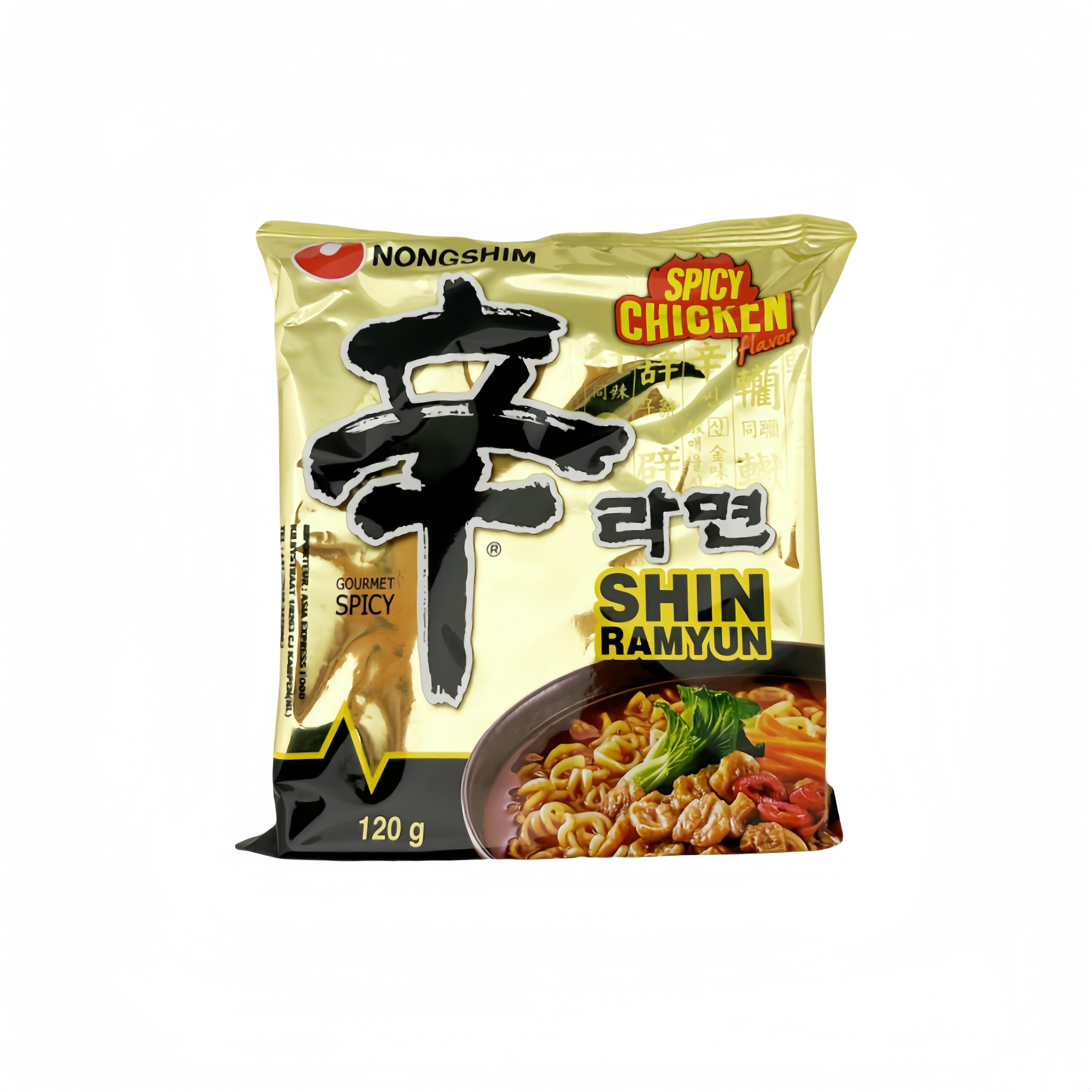 Snabbnudlar Shin Ramyun Stark Kyckling 120g Nongshim Korea