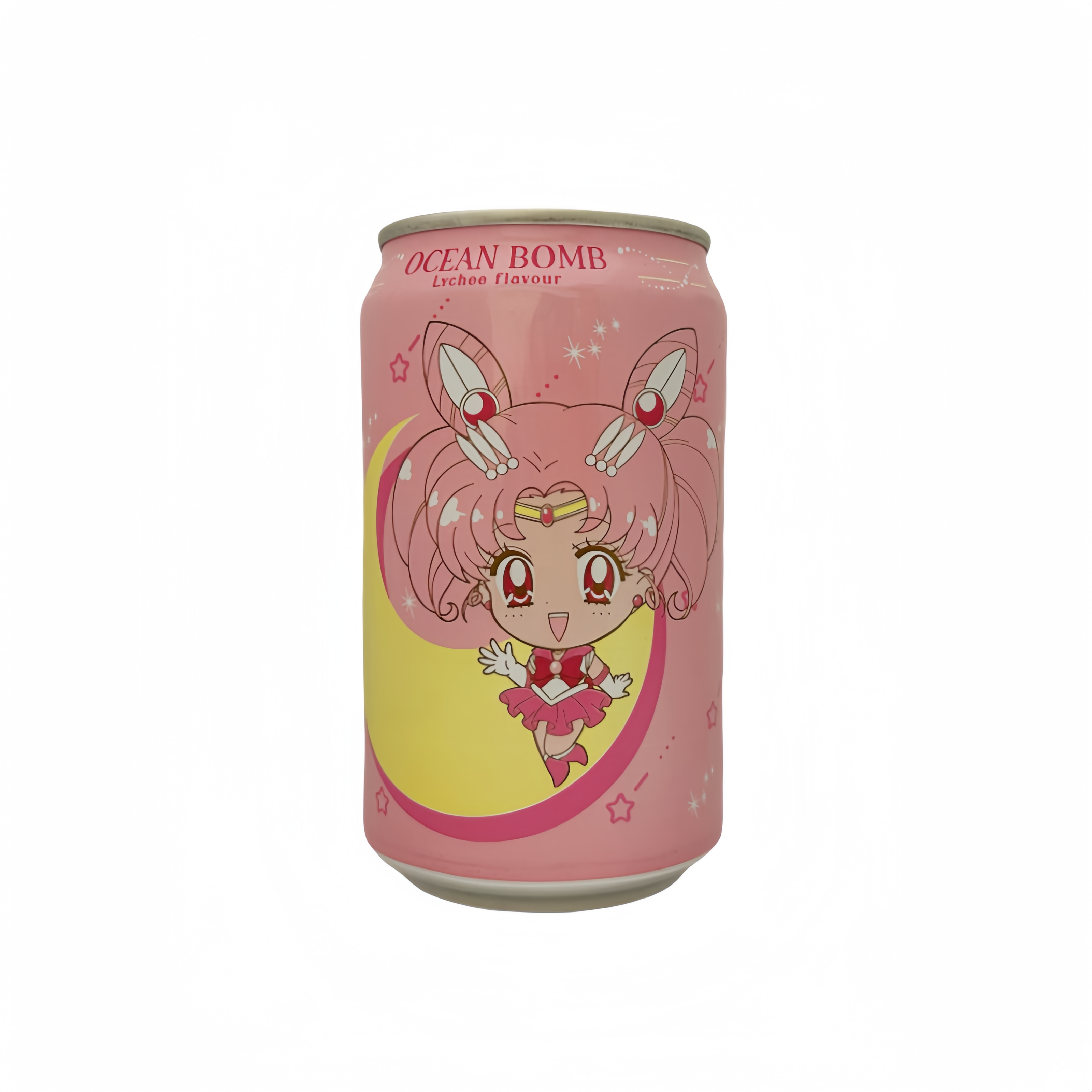 Kolsyrat Vatten Chibi Moon Med Lychee Smak 330 ml Ocean Bomb Kina