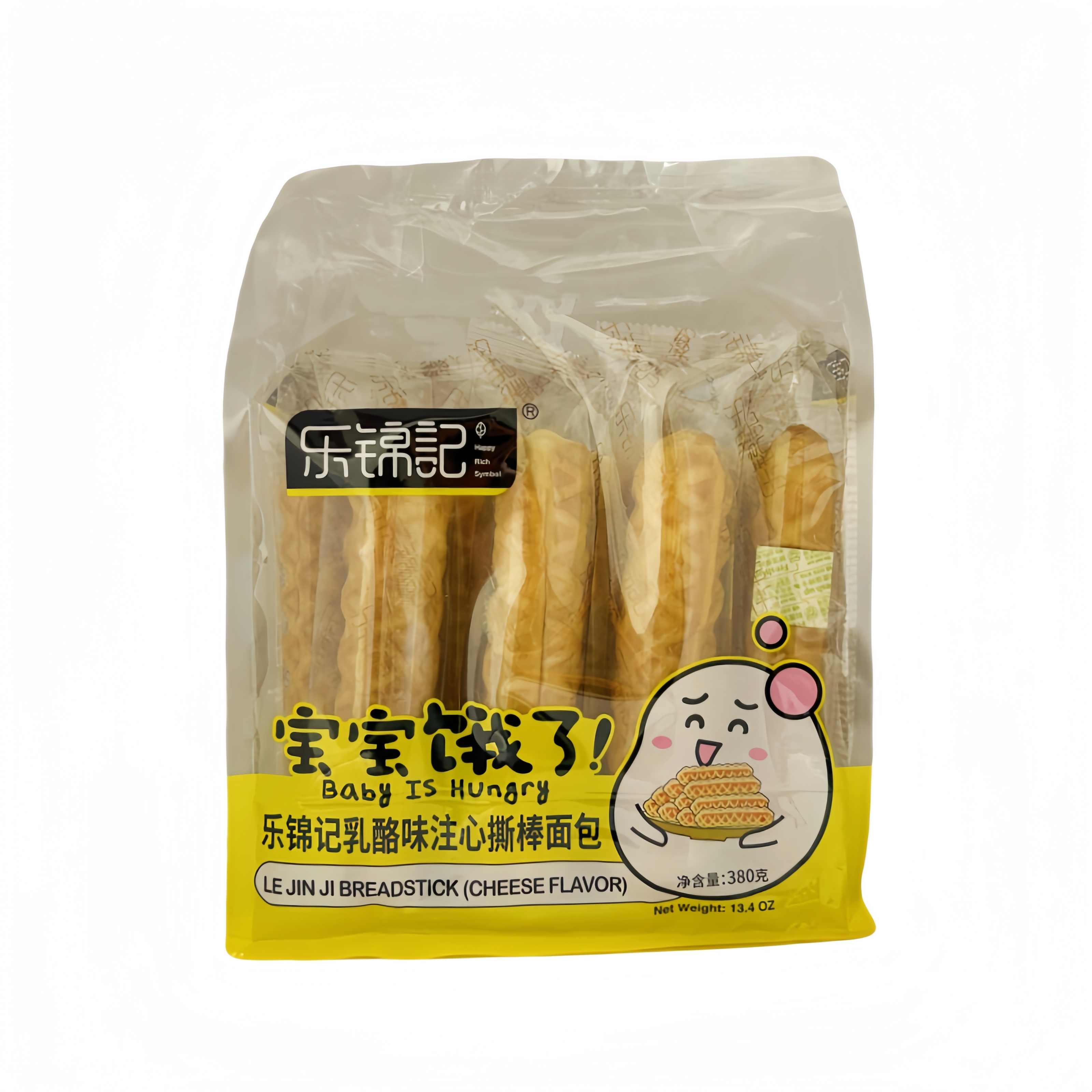 Breadstick Cheese Flavour 380g Le Jin Ji China