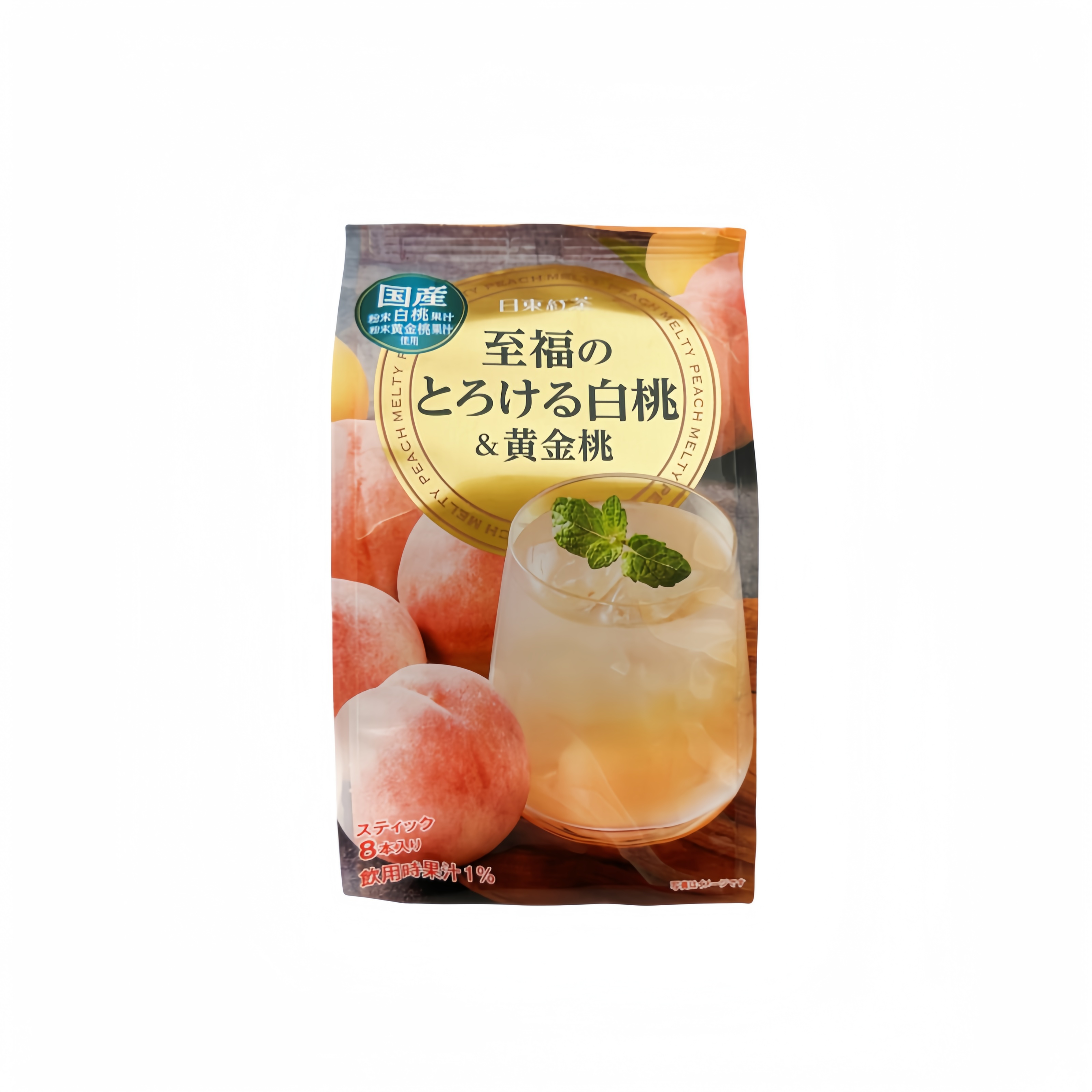 Instant Juice White Peach & Golden Peach Flavor 88g Nitto Japan