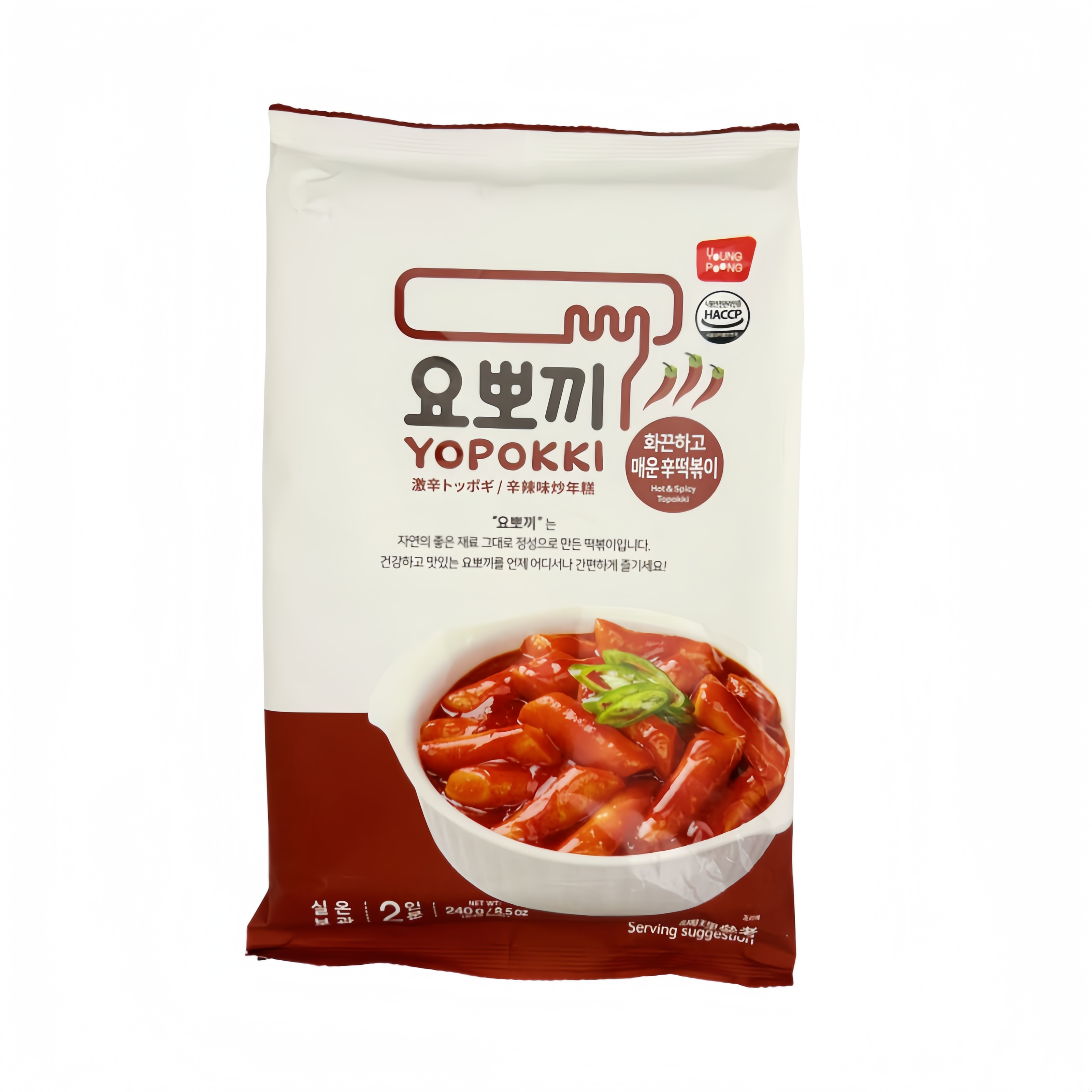 Instant Rice Cake Spicy Flavour 240g Yopokki Korea