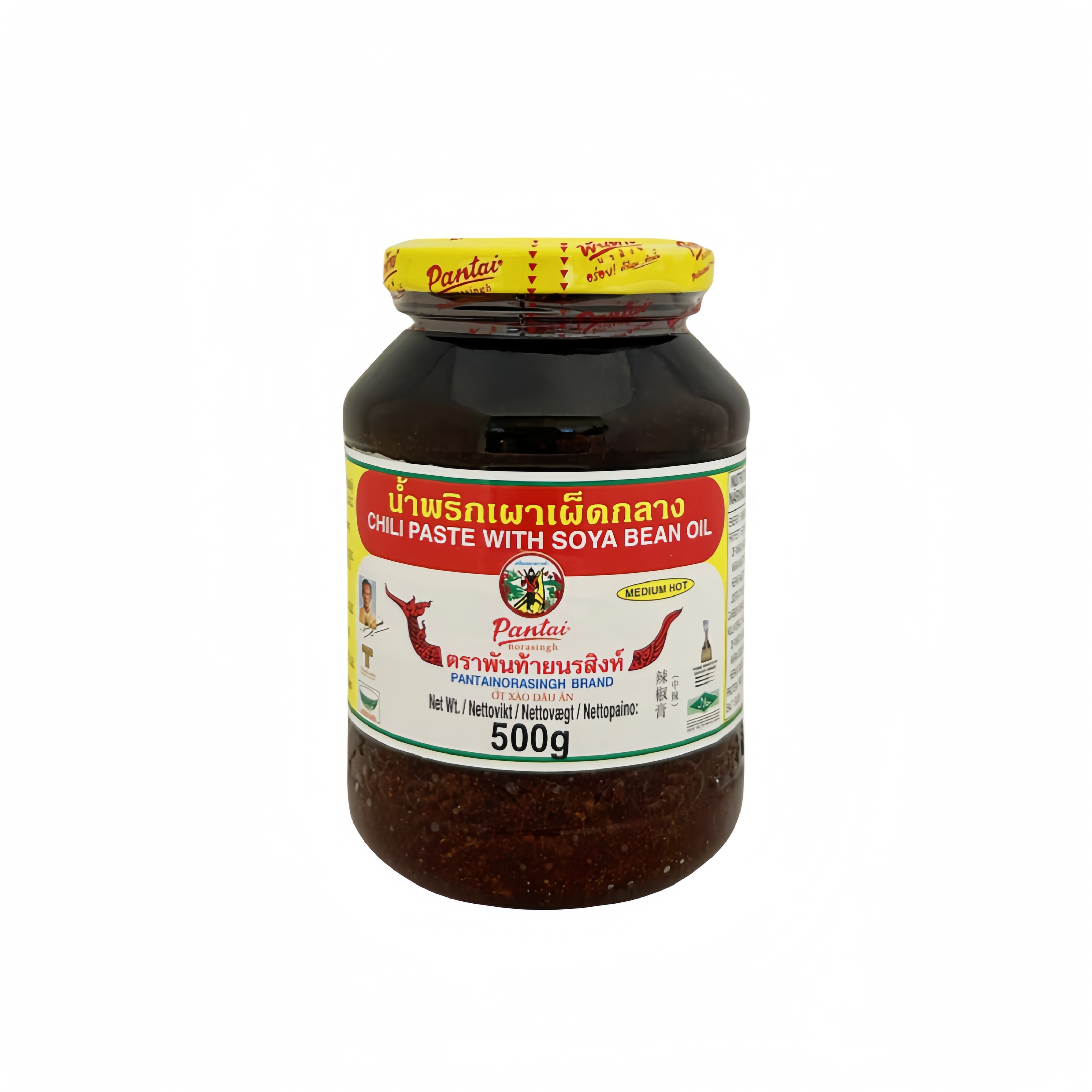 Chili Paste With Soybean Oil Medium Hot 500g Pantai Thailand