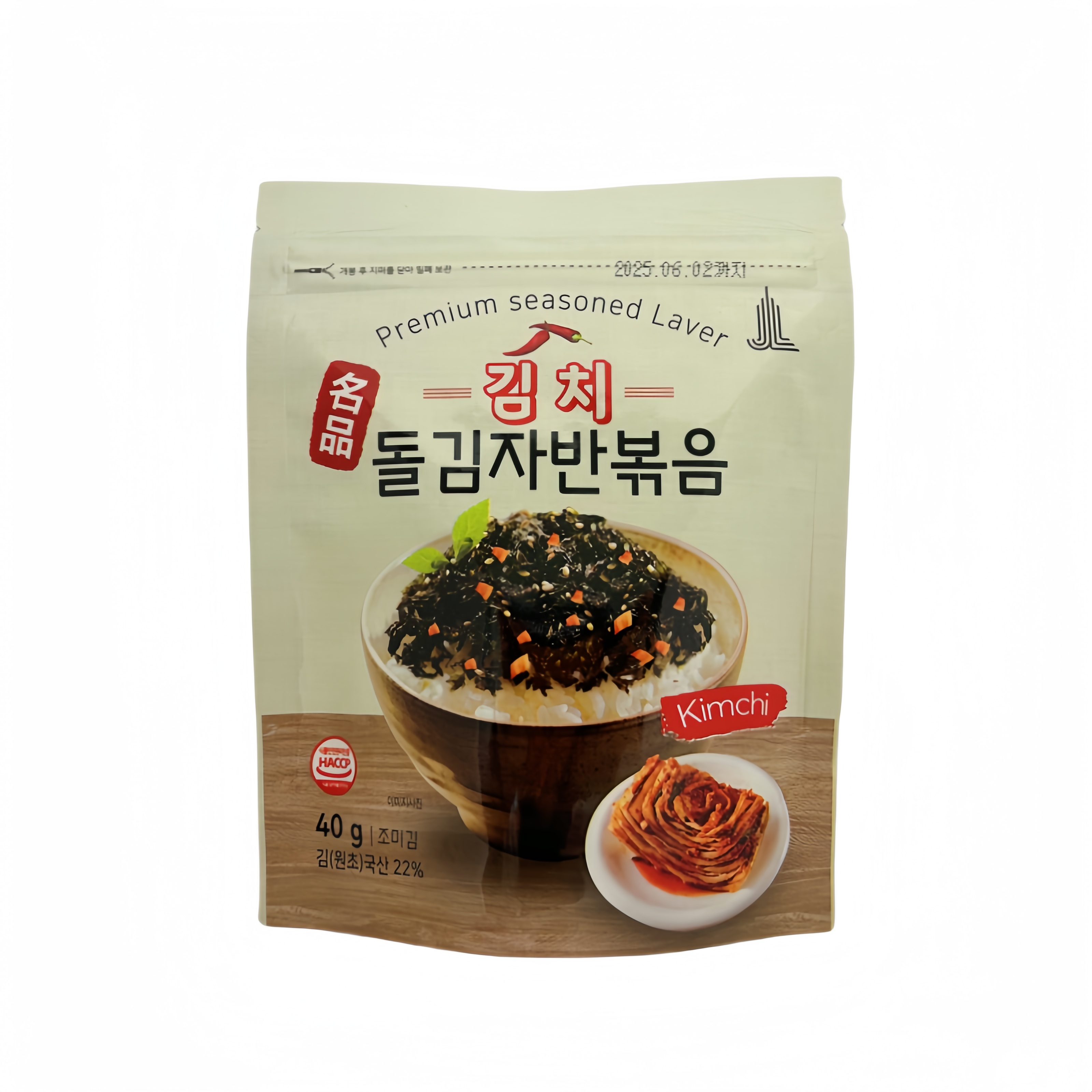 Crispy Seaweed Kimchi Flavor 40g YangBan Korea