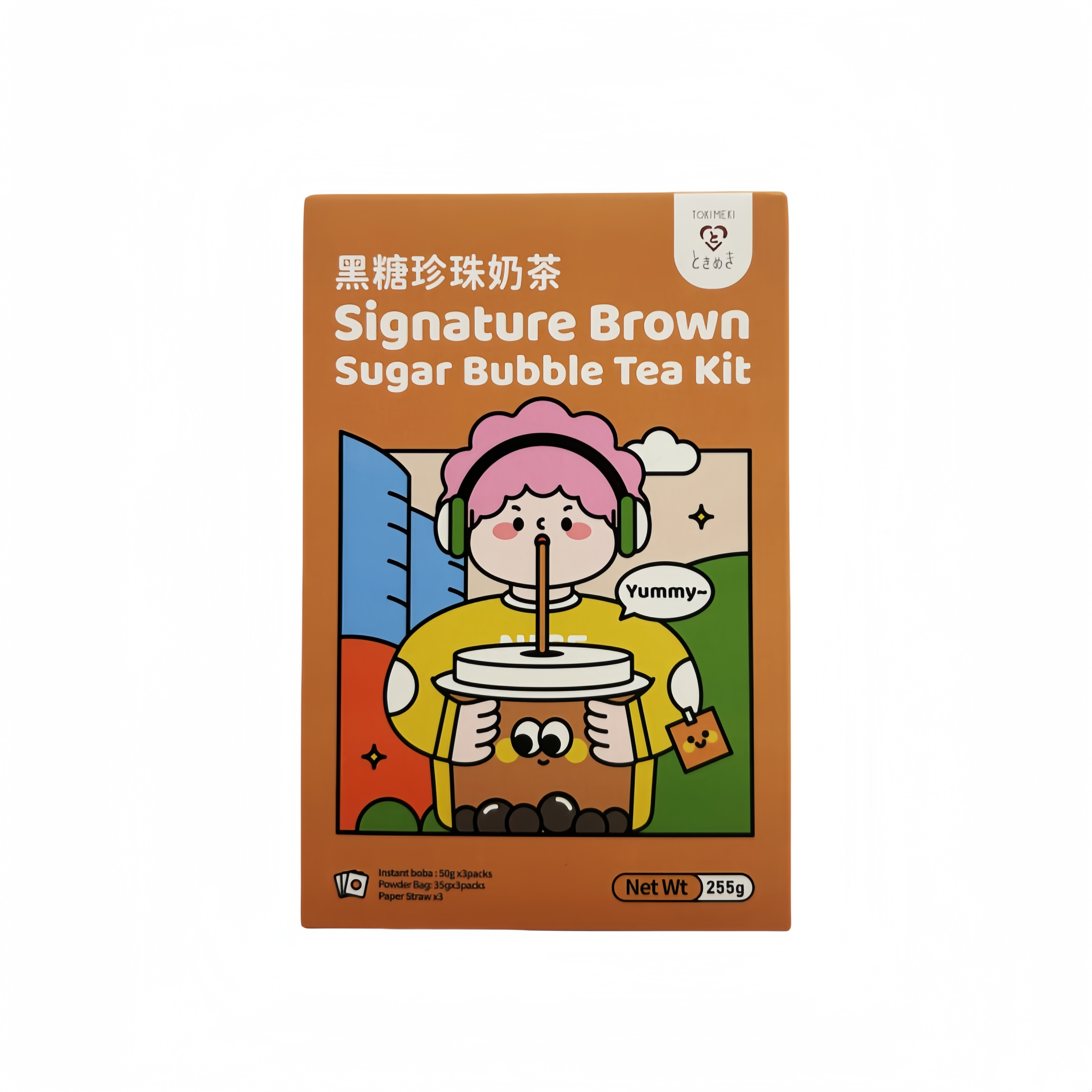 Brown Sugar Bubble Tea 225g Tokimeki China