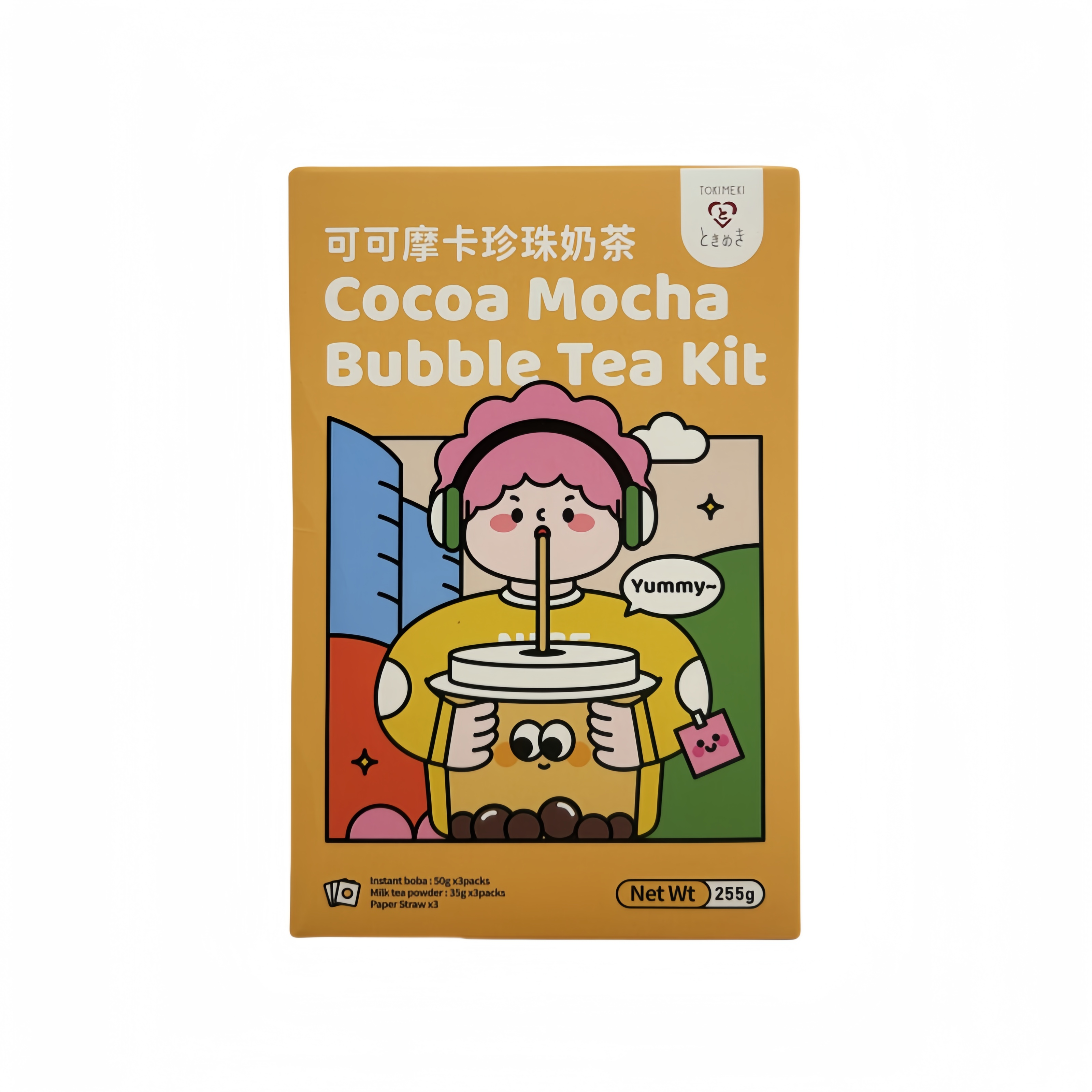 Cocoa Mocha Bubble Tea 225g Tokimeki China