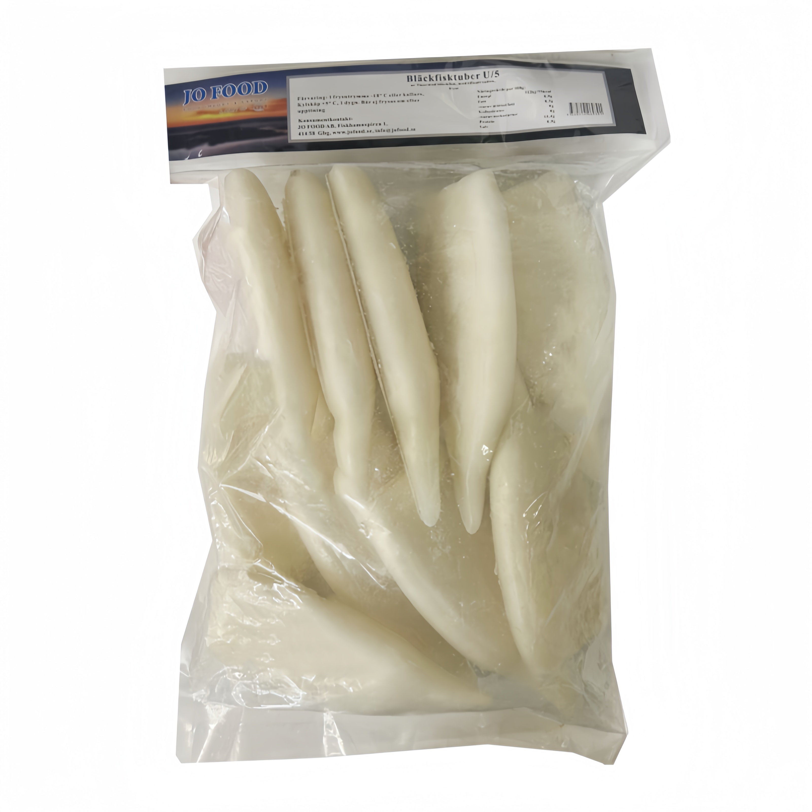 Squid tubes U/5 Frozen Net: 1400g Jofood China