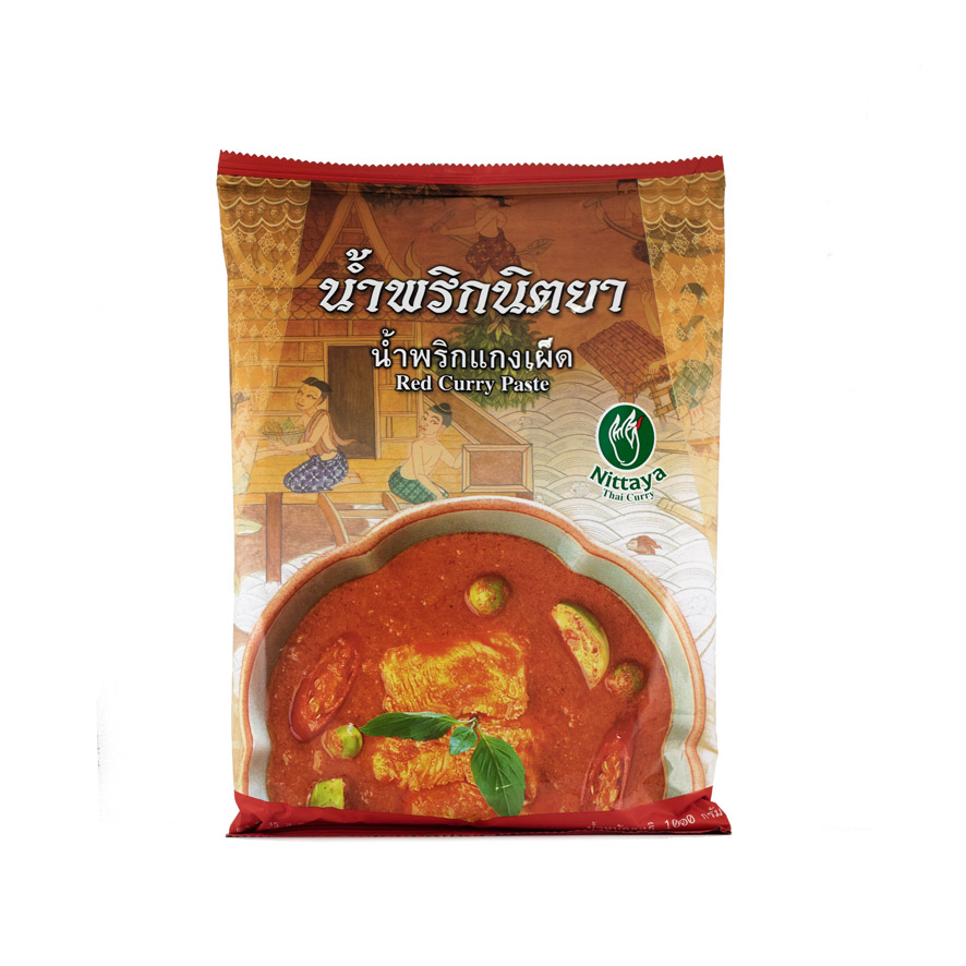 Bäst Före:2023.02.24 Röd Currypasta 1kg Nittaya Thailand