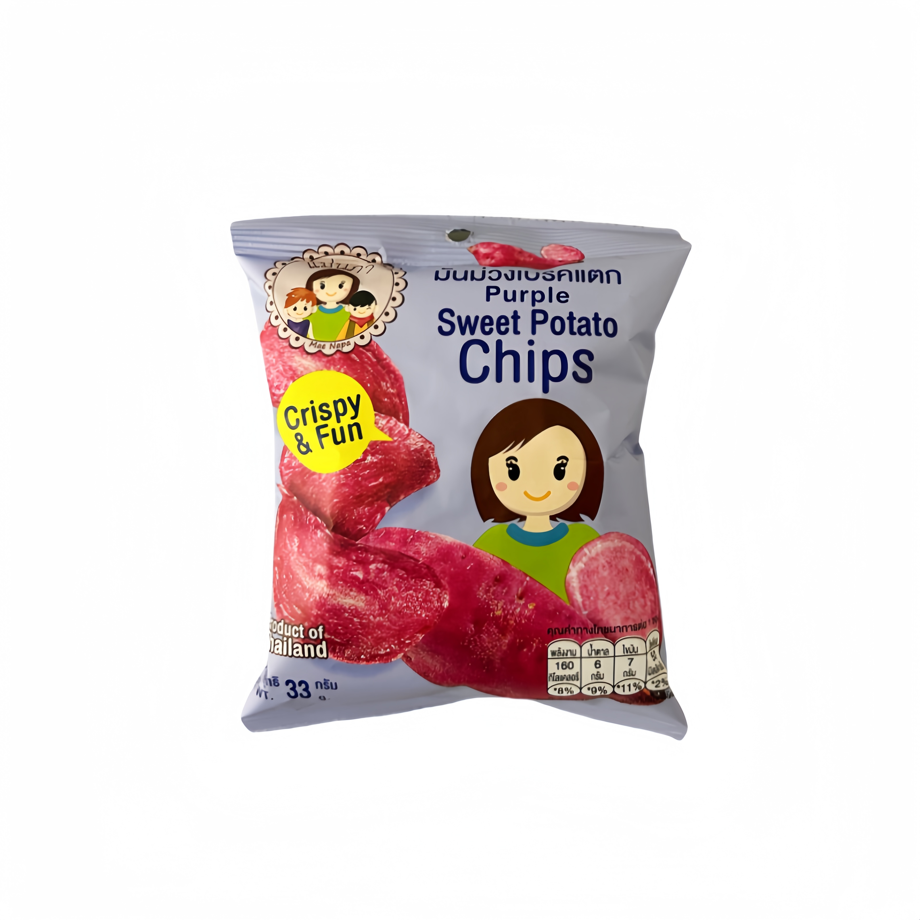  Sötpotatis Chips  35g Maenapa Thailand