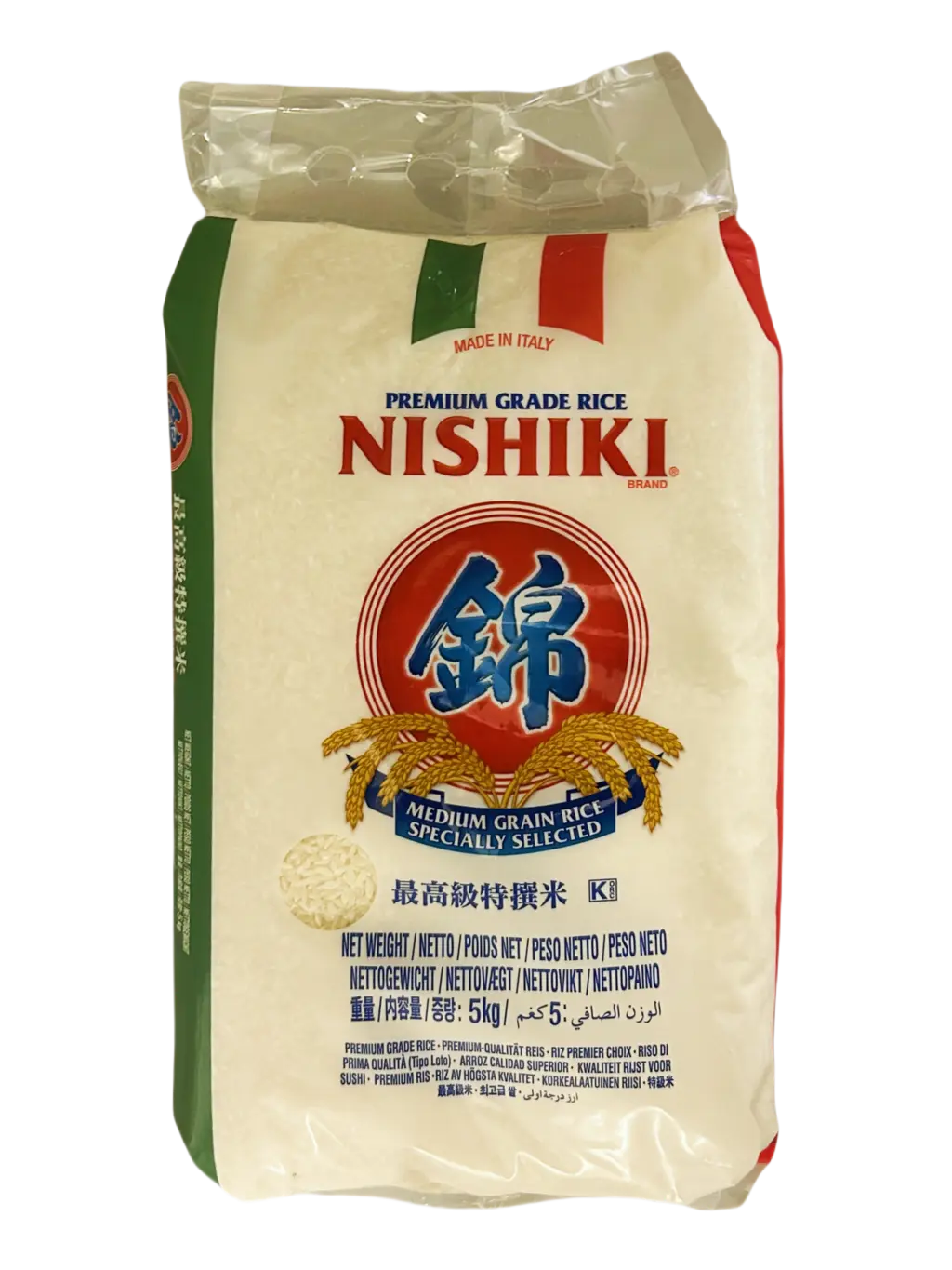 寿司米 中粒 5kg Nishiki 意大利