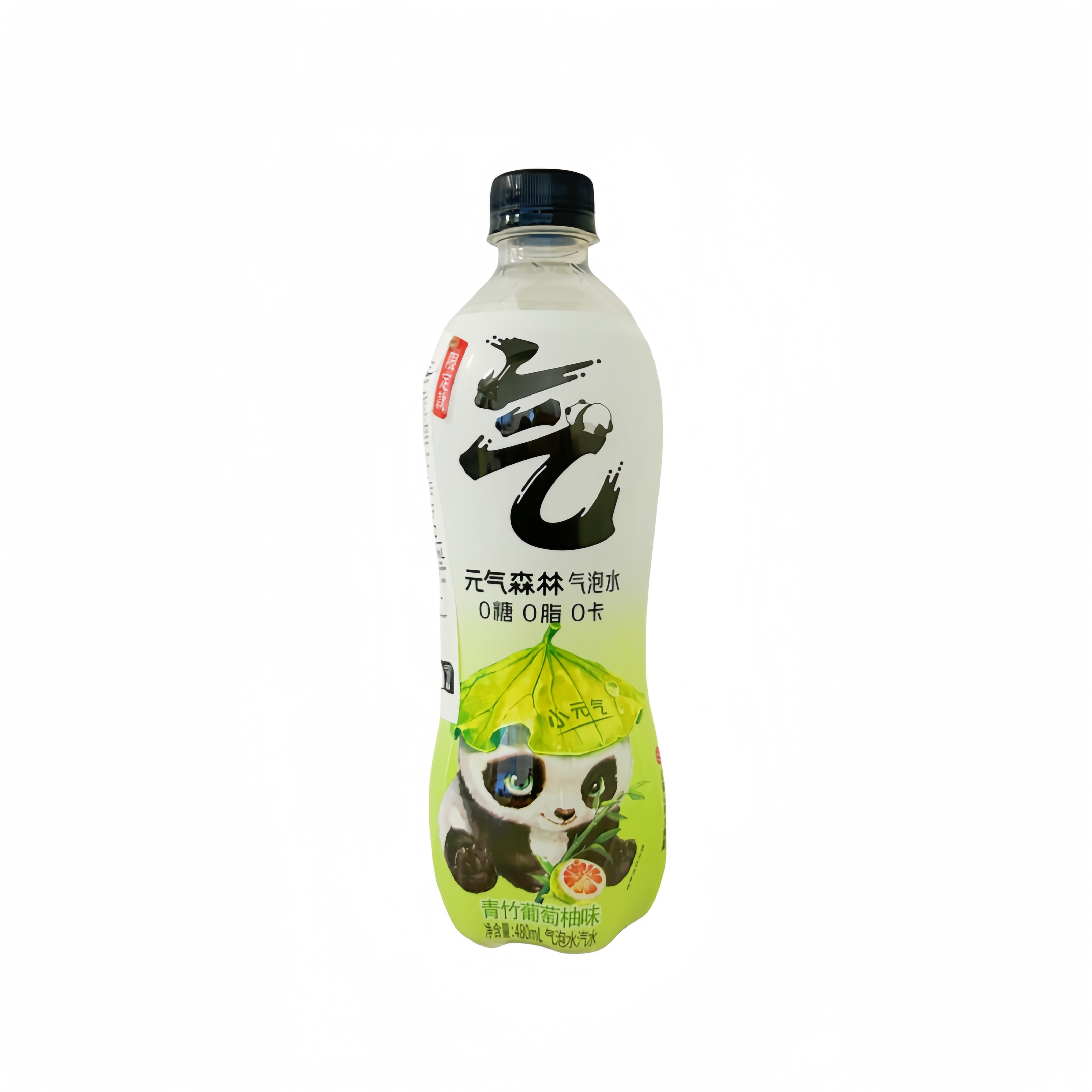 Kolsyrat Vatten Med Grapefruk & Bambu Smak 480ml Yuan Qi Sen Lin Kina