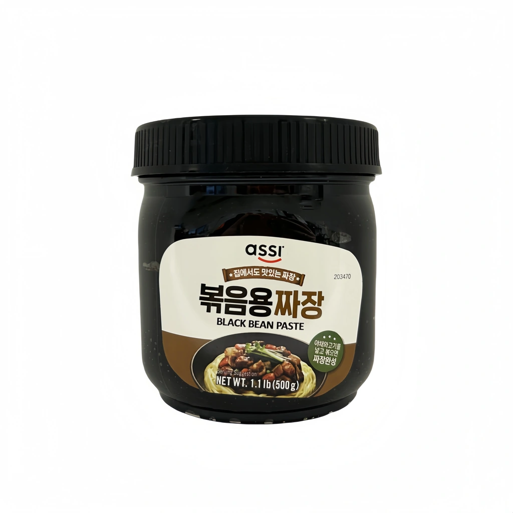 Svart Bönpasta Jjajangmyeon 500g Assi Korean