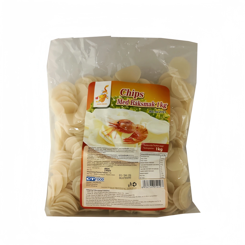 虾片/虾味 (未油炸) 1kg Golden Dragon 越南