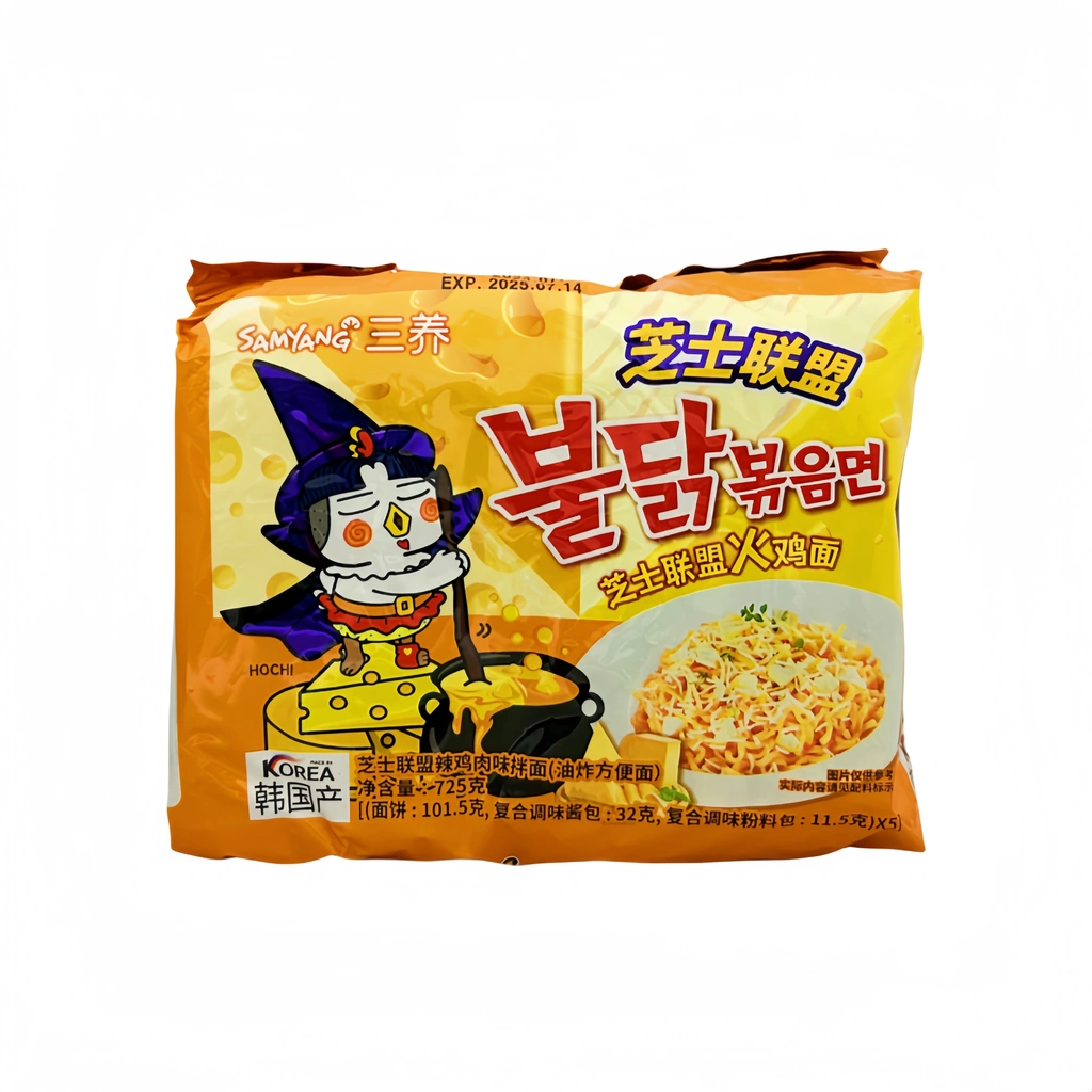 Snabbramen Cheese 725g/145gx5påsar Samyang Korean