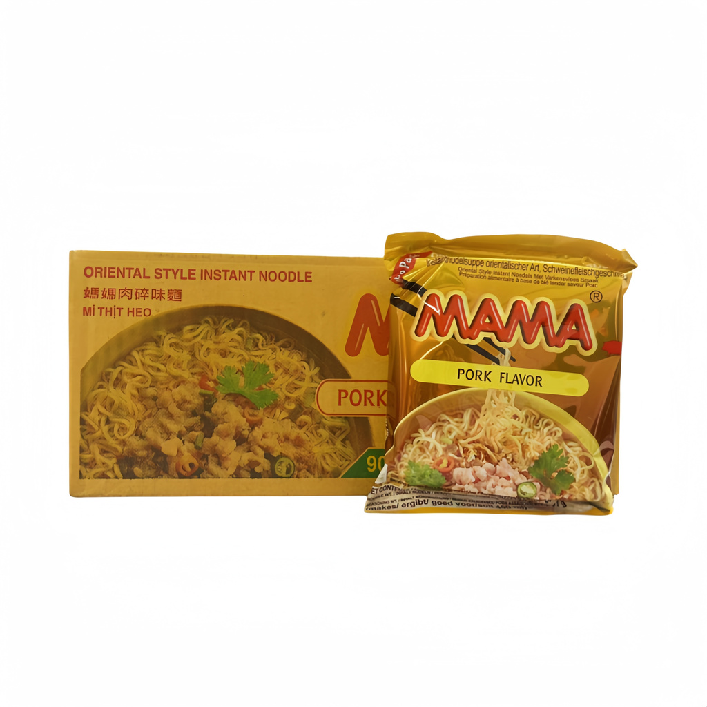 Snabbnudlar Fläsk Smak 90gx20st Mama Thailand
