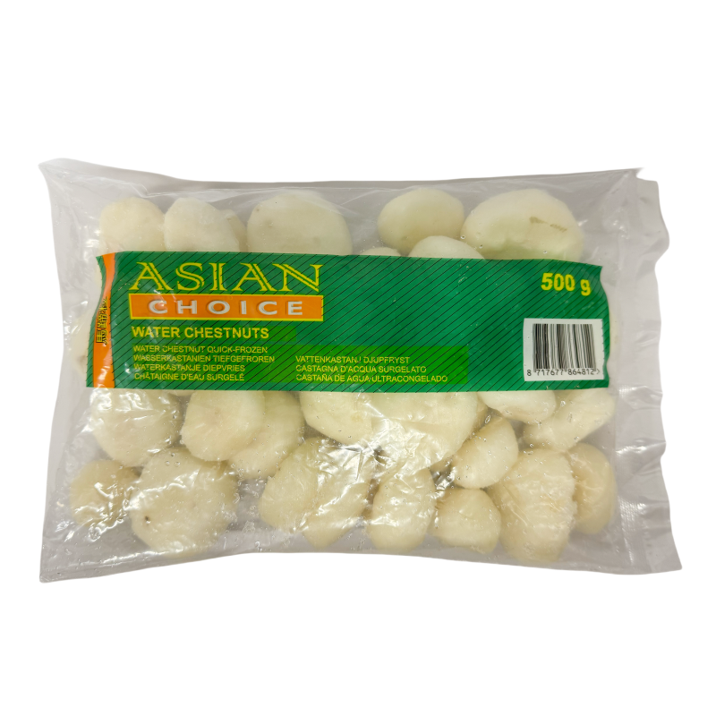 Peeled Water Chestnut Whole Frozen 500g Asian Choice China