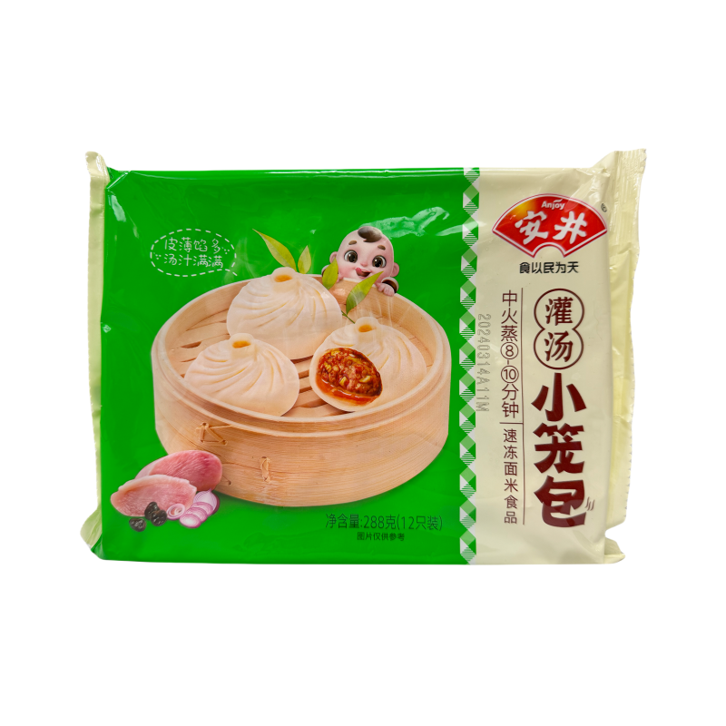 灌汤小笼包 猪肉馅 冷冻 288g 安井 中国