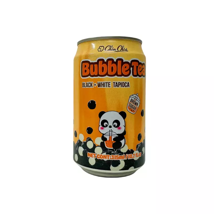 Mjölk Te Med Tapioka Pärlor i Brunt Socker Smak 315ml QQ Taiwan