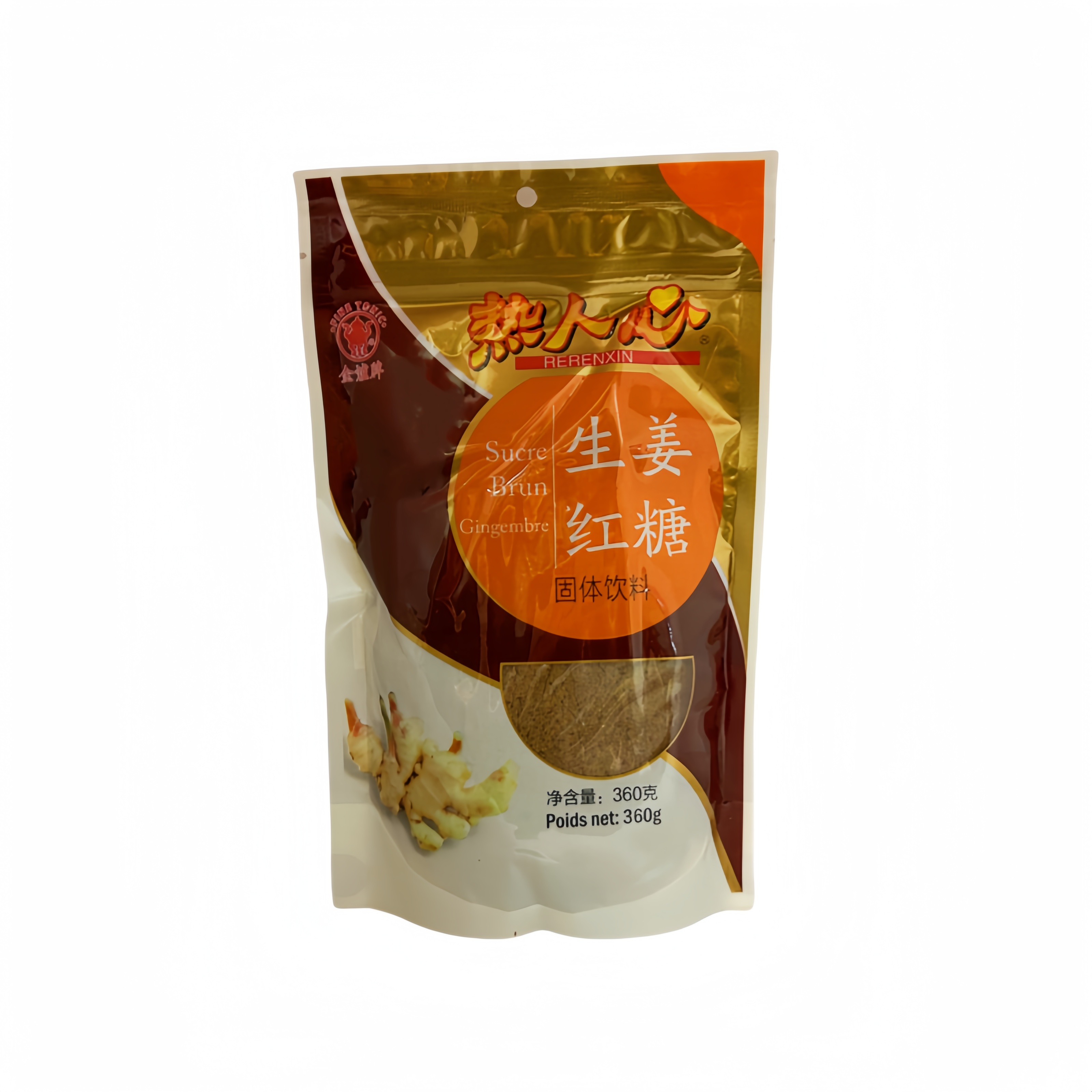 Brown Sugar With Ginger Flavor 360g Re Ren Xin China