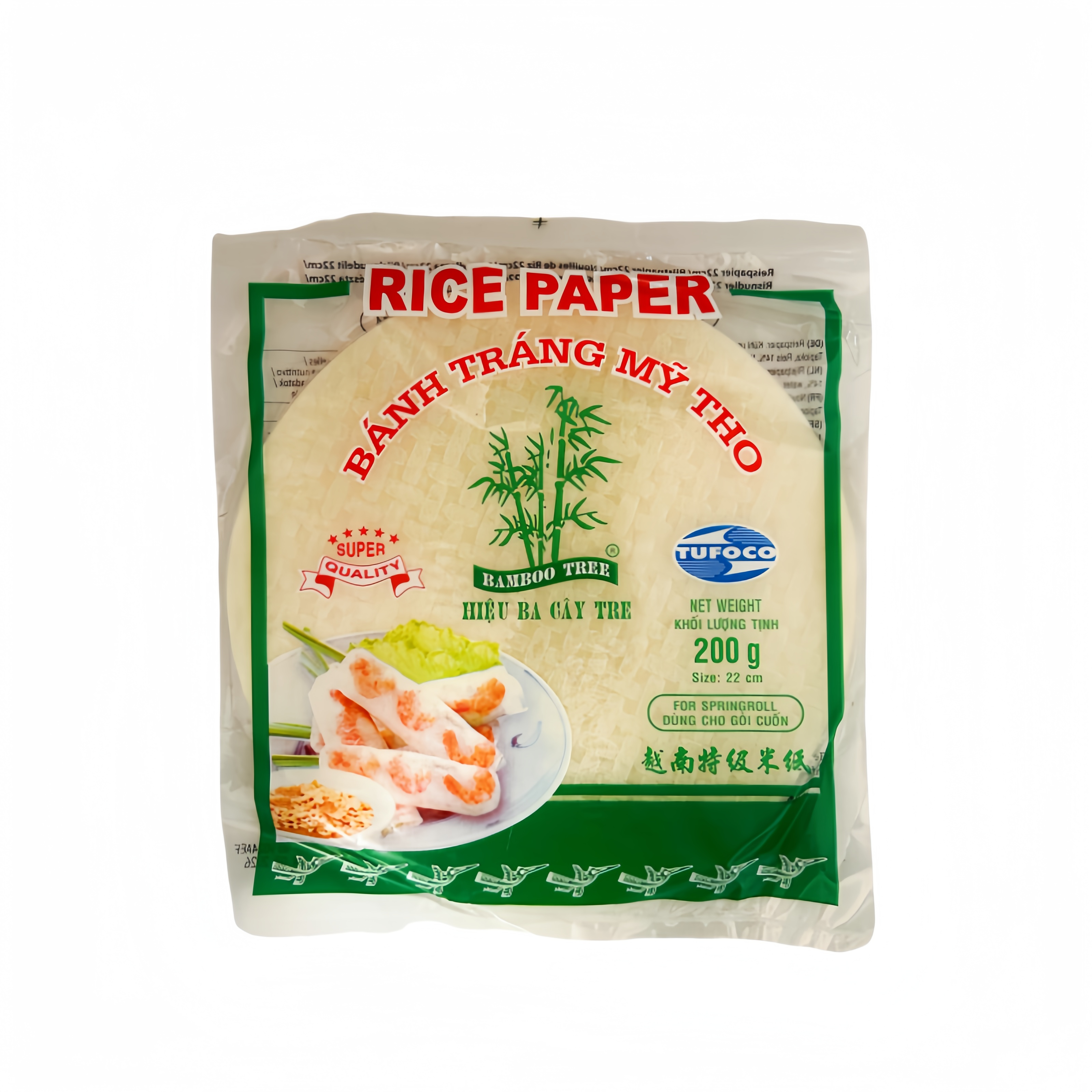 Rispapper Runt 22cm 200g Bamboo Tree Vietnam