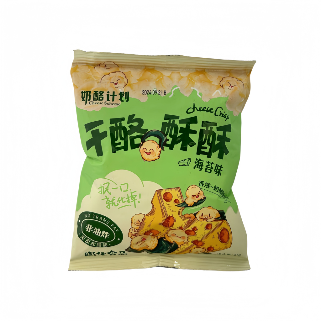 Cheese Crisp With Seaweed Flavour  35g Cheese Scheme Kina