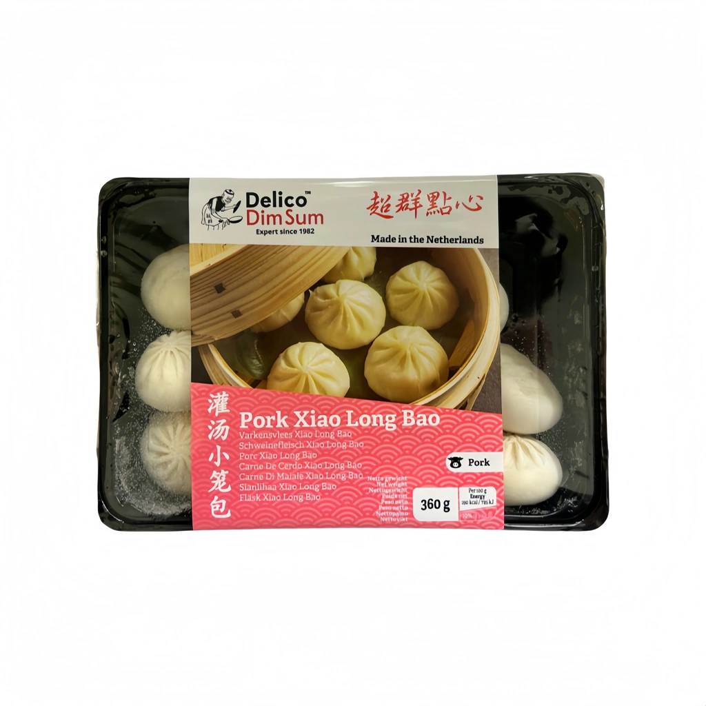 Pork Dumpling/Siu Loong Bun Frozen 360g Delico Netherlands