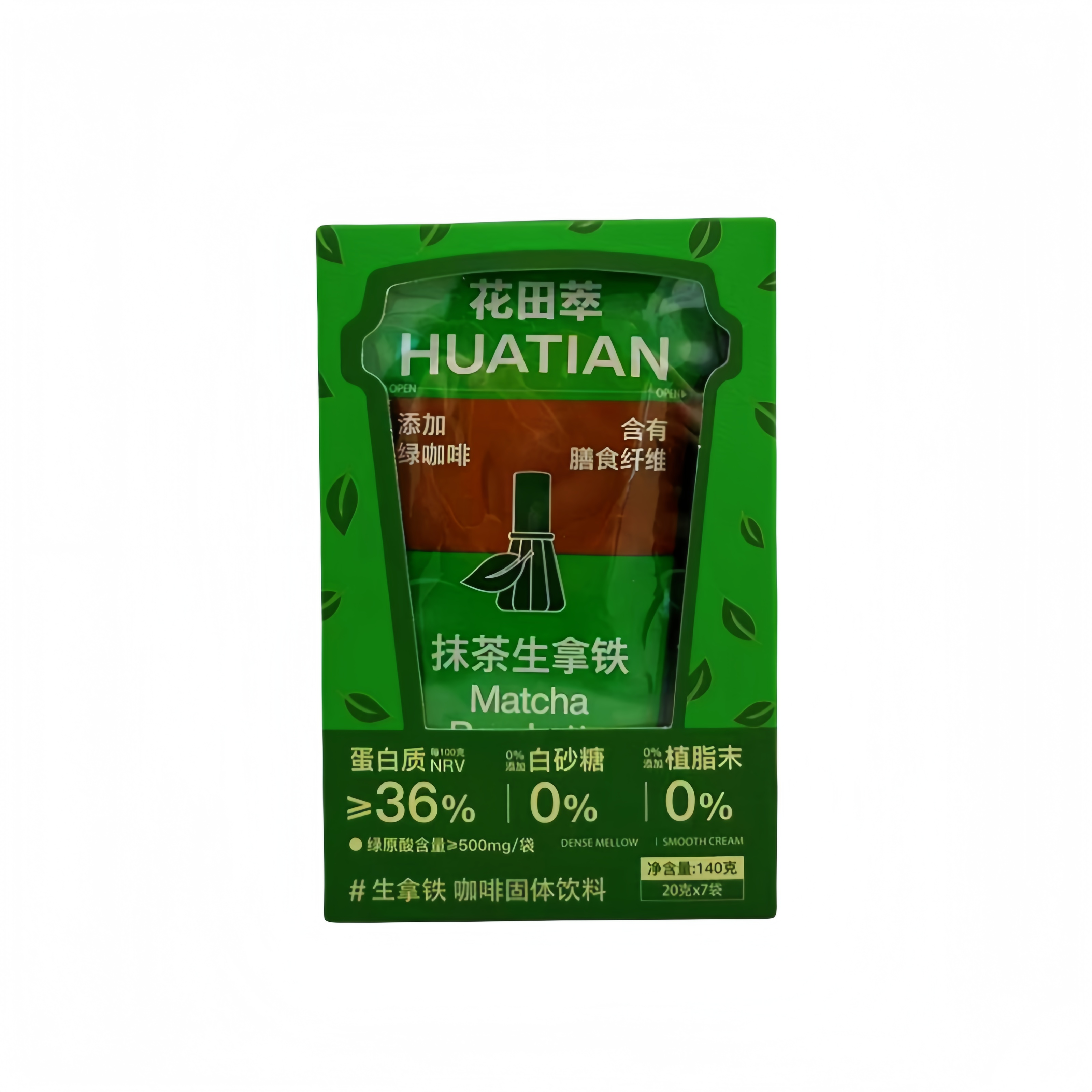 Snabb Kaffe Matcha Latte 7x20g Huatian Kina