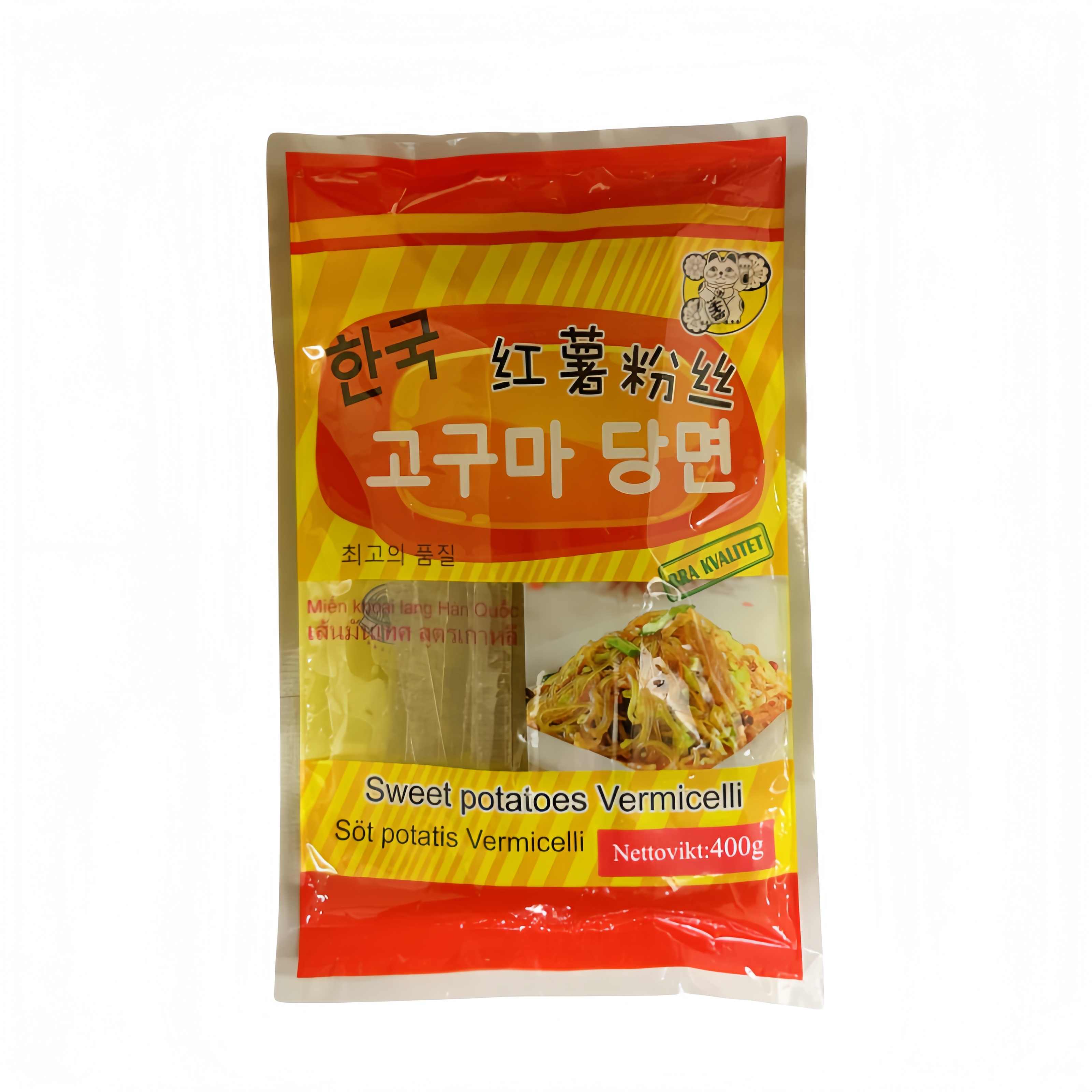 Sötpotatisnudlar Tjock 400g Lucky Katt Vietnam
