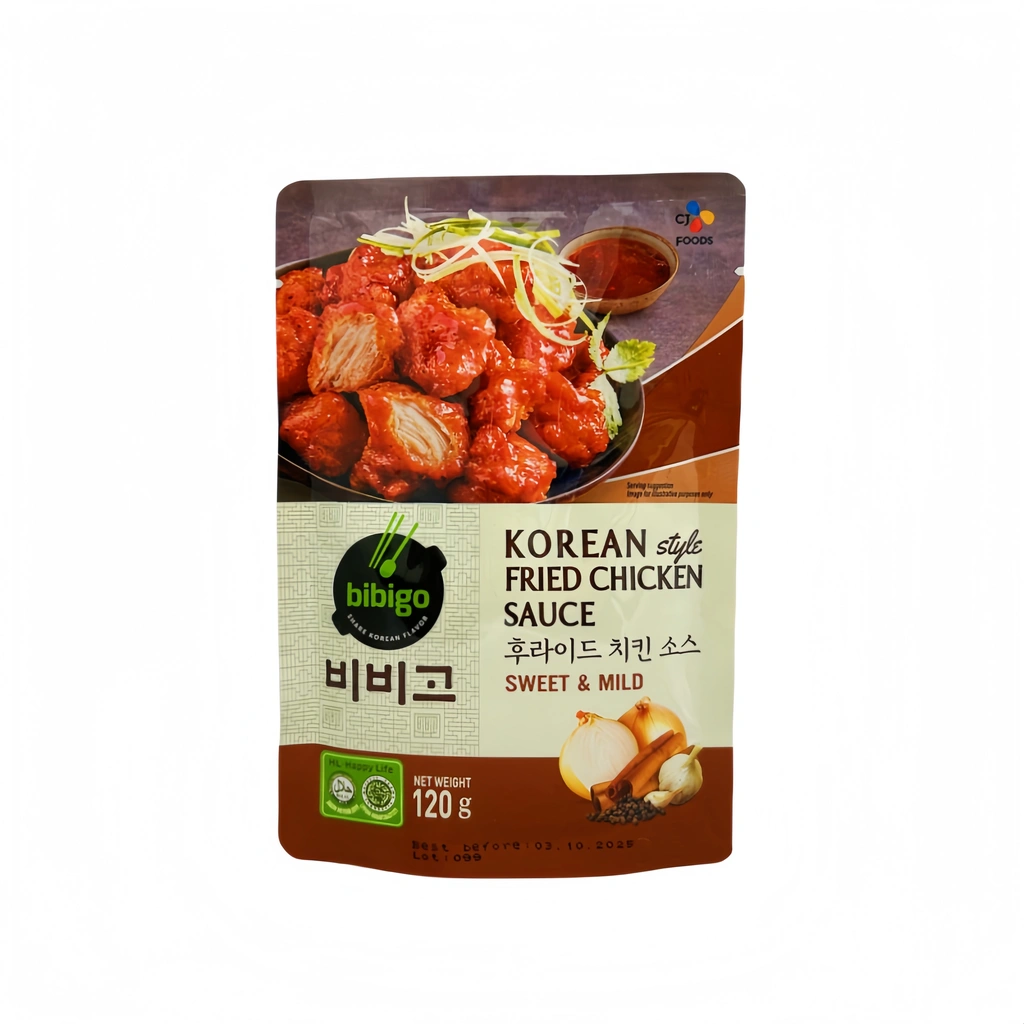 Stekt Kycklingsås i Koreansk Stil Söt och Mild Smak 120g Bibigo Korea