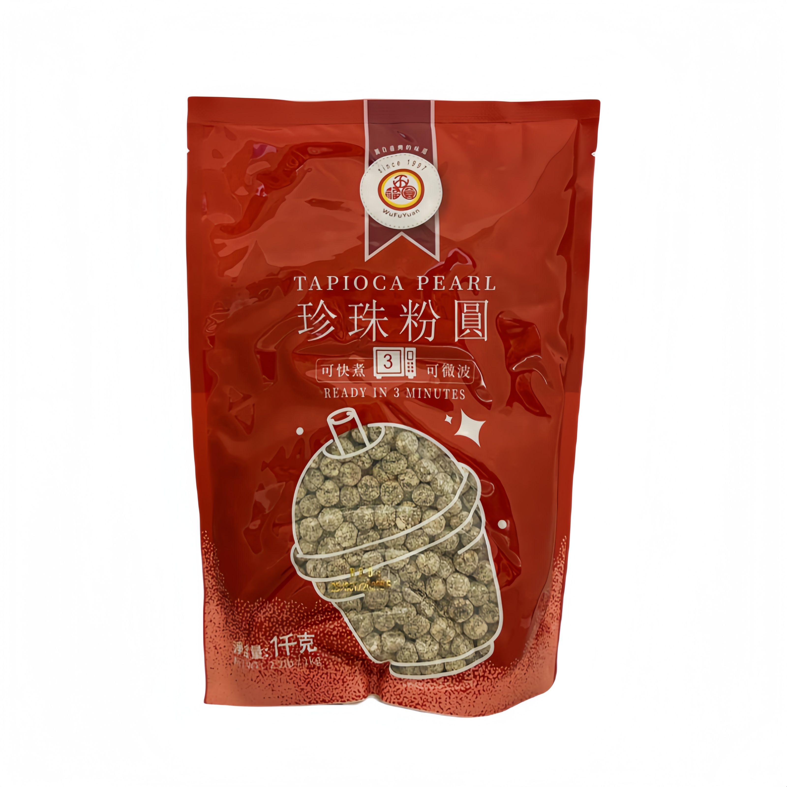 黑糖味 珍珠粉圆 1000g 五福圆 台湾