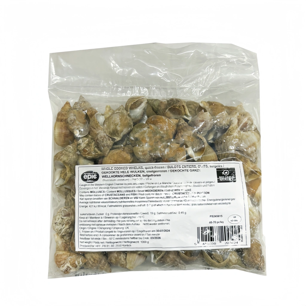 Whelk In Shell Cooked Frozen 1kg Luo UK