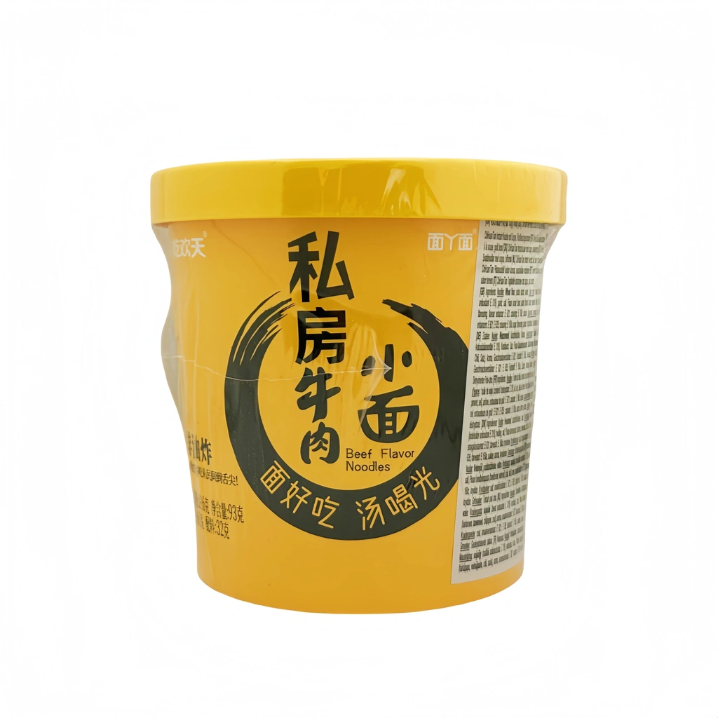 Snabbnudlar Biffsmak 93g Chi Huan Tian Kina