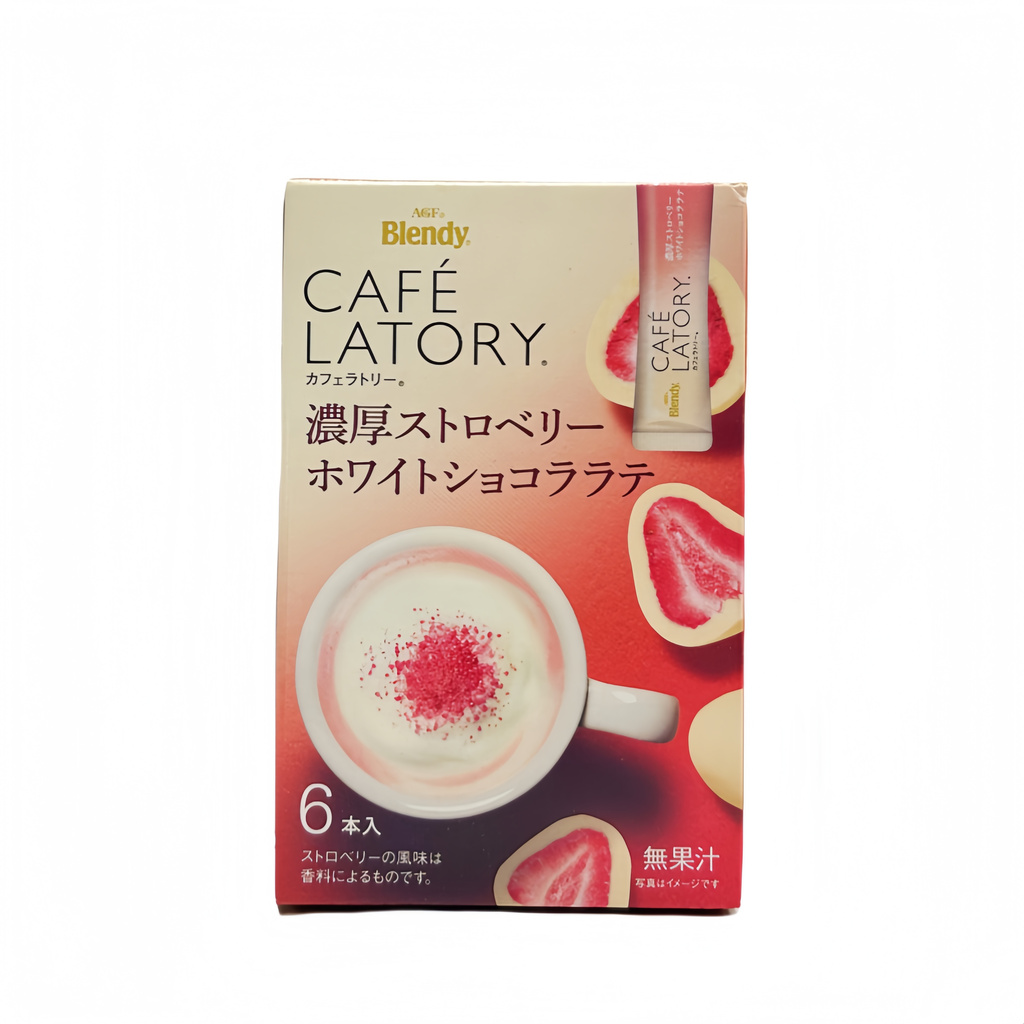 Strawberry With White Chocolate Latte 6pcs/56g AGF Blendy Japan