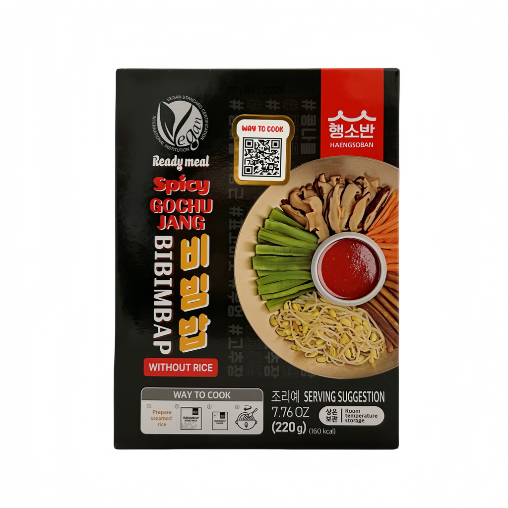 Instant Bibimbap Without Rice With Spicy Flavor 220g Haengsoban Korea