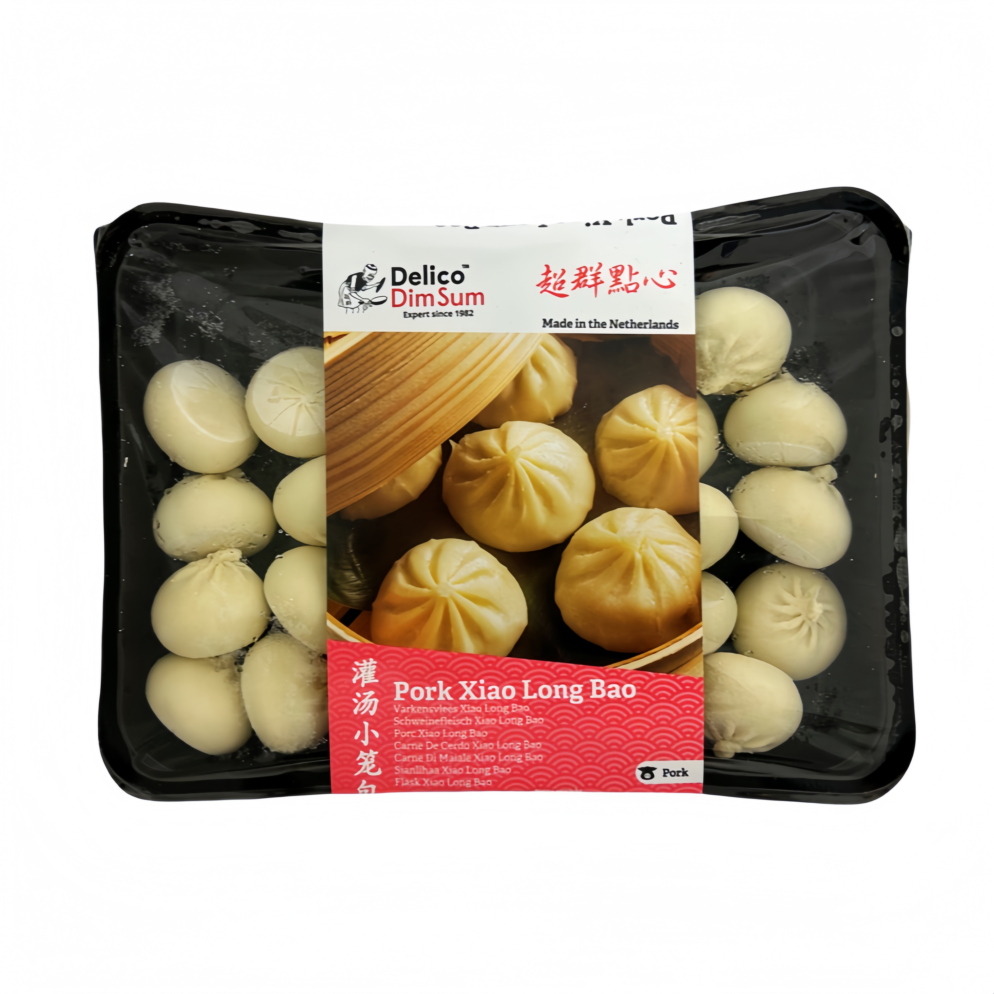 Fläsk Dumpling/Siu Loong Bun Fryst 780g Delico Nederländerna