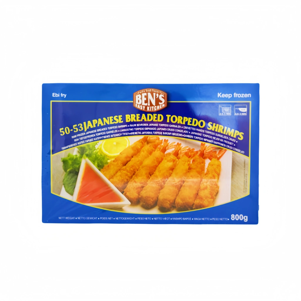 Torpedo Breaded Shrimps 50/53 Frozen 800g Vietnam
