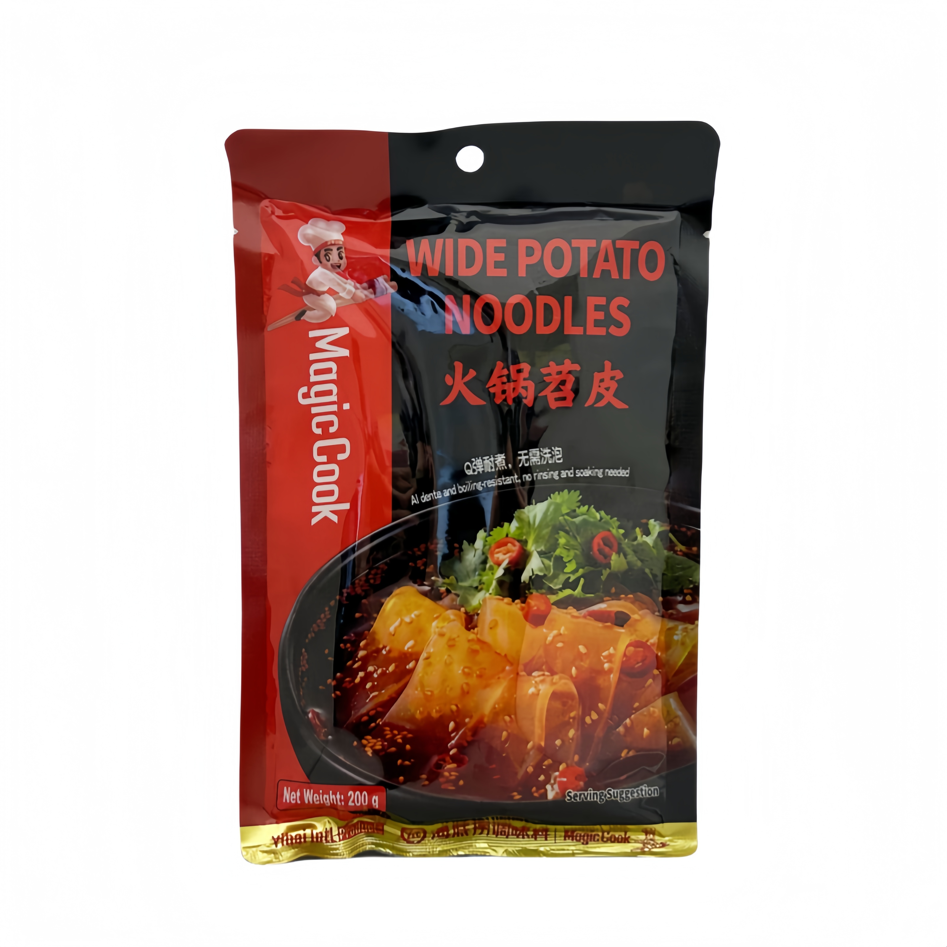 Hot Pot Wide Nudel  Shao Pi 200g Haidilao Kina