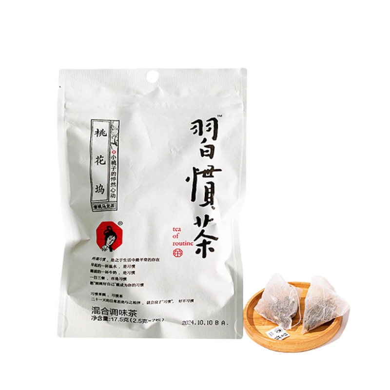 Oolong Tea With Peach Flavor 2.5gx7p Cha Yan Yue See China