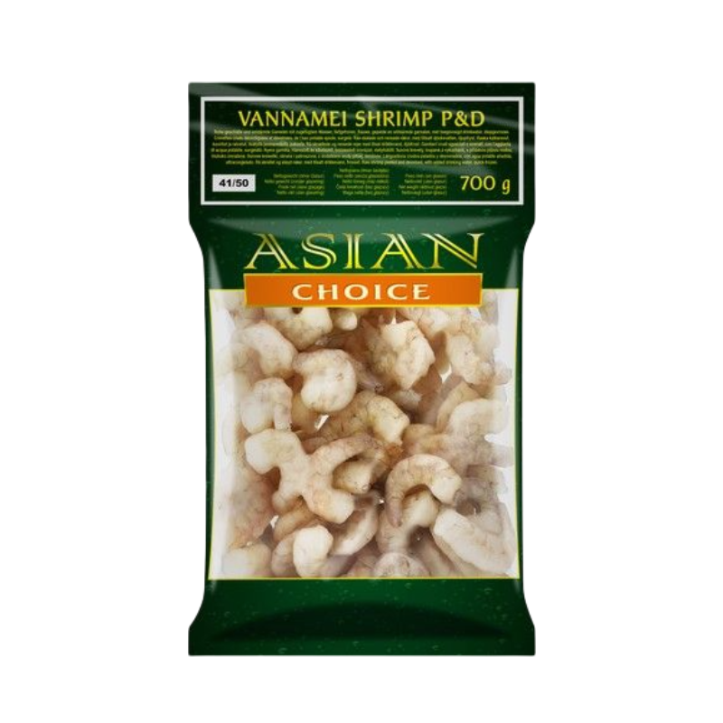 Shrimp Vannamei Without Shell 41/50 Frozen 700g Asian Choice India