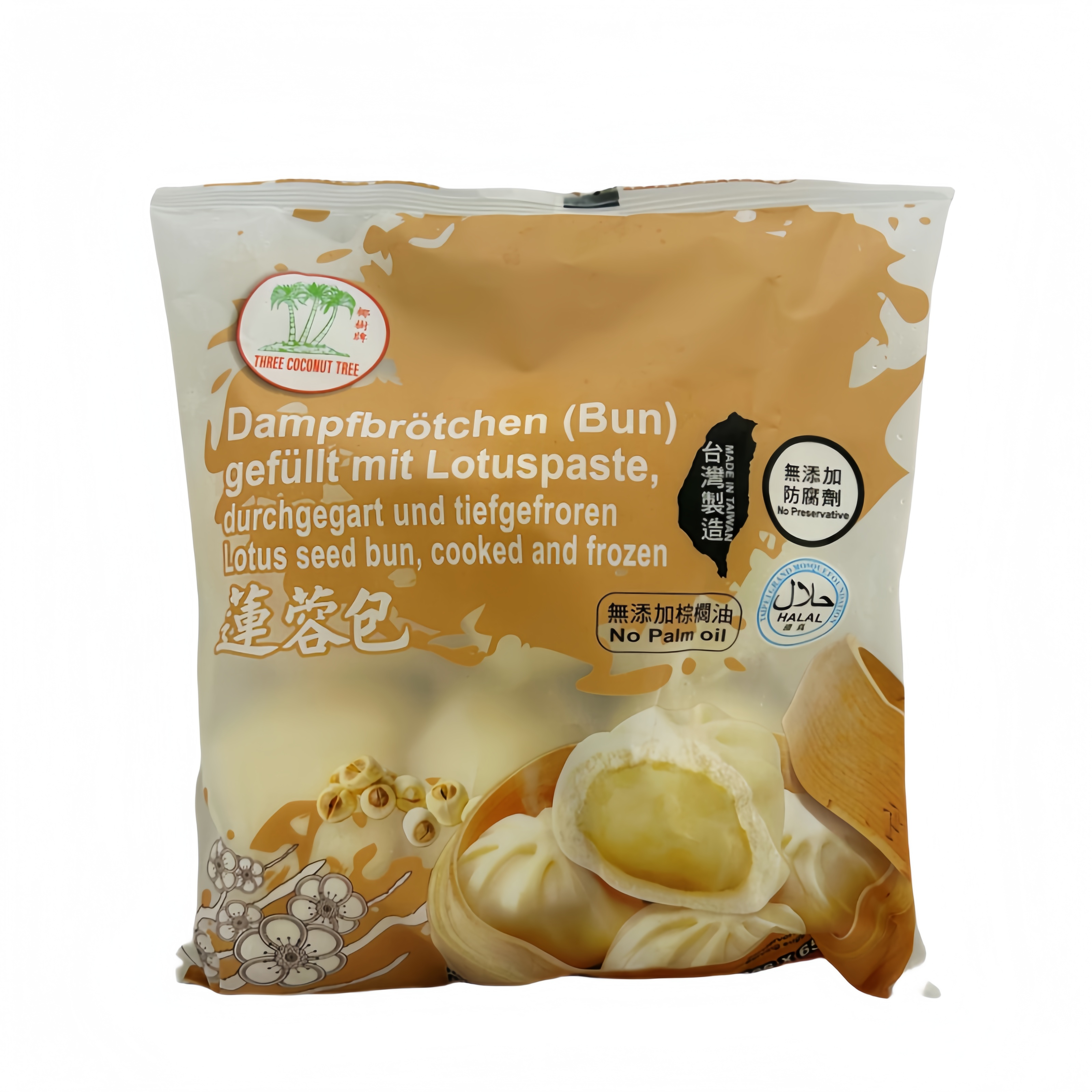 Ångade Bröd Fyllning Med Lotus Pasta Fyllning Fryst  390g TCT Taiwan