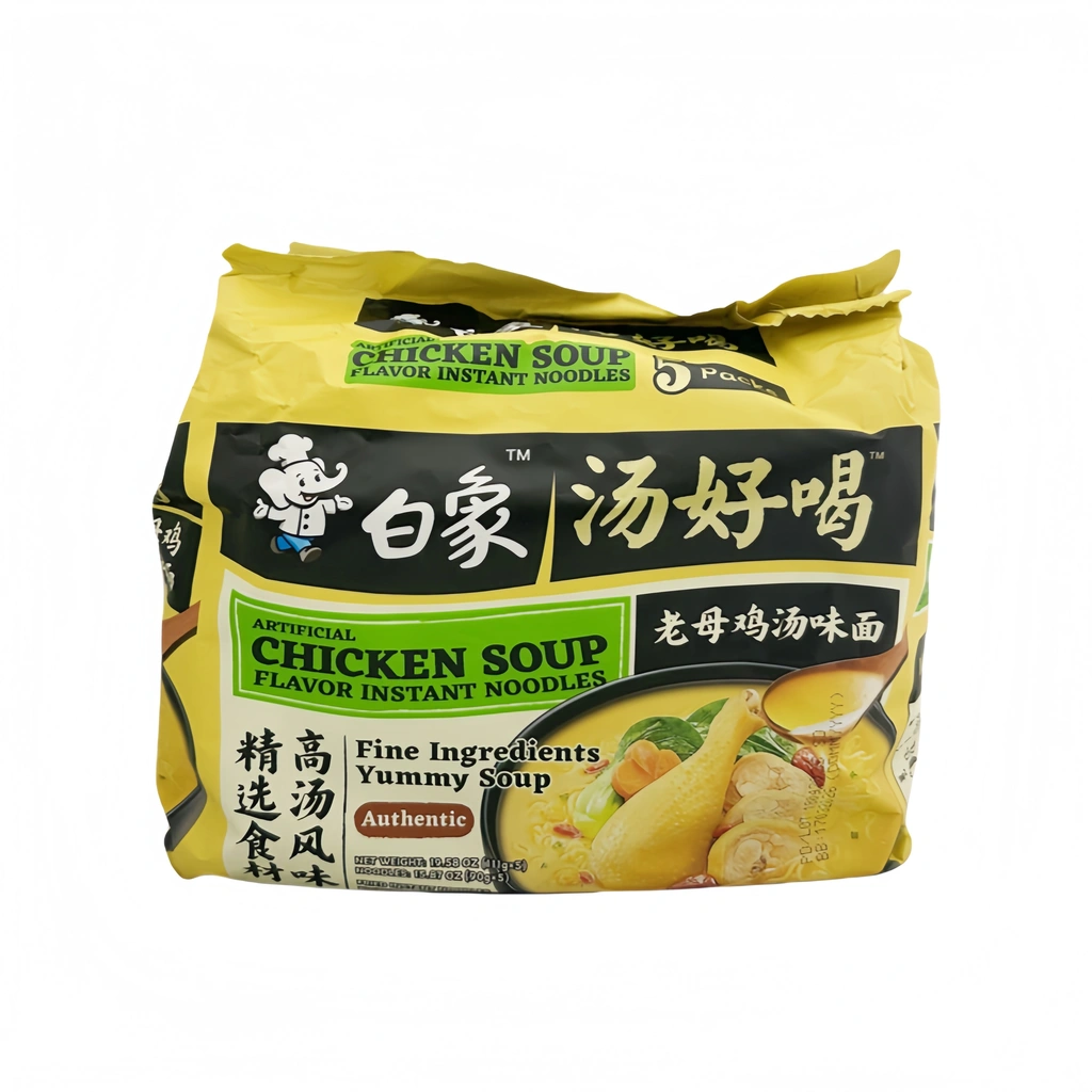 汤好喝 老母鸡汤味面 111gx5pcs/包 白象 中国