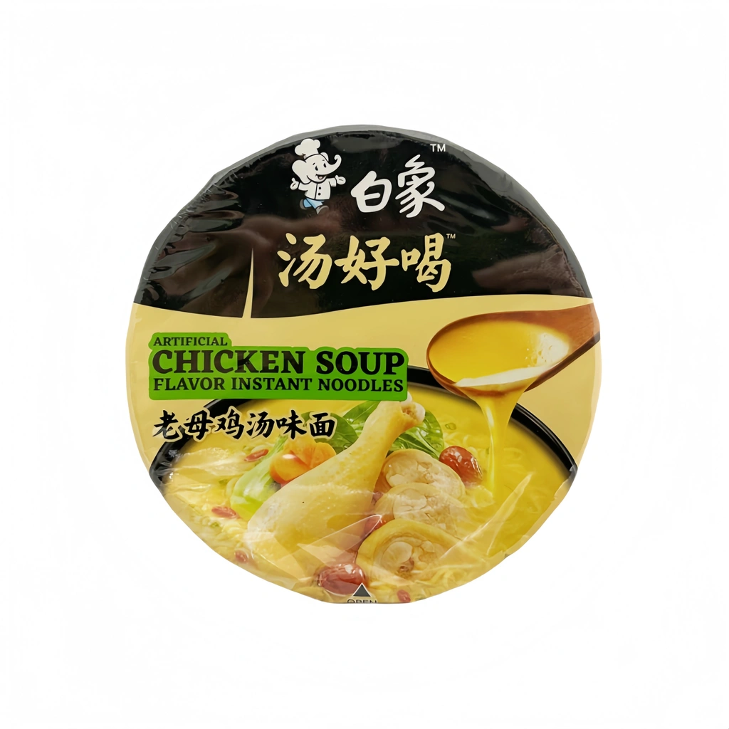 汤好喝 老母鸡汤面 碗装 107g 白象 中国