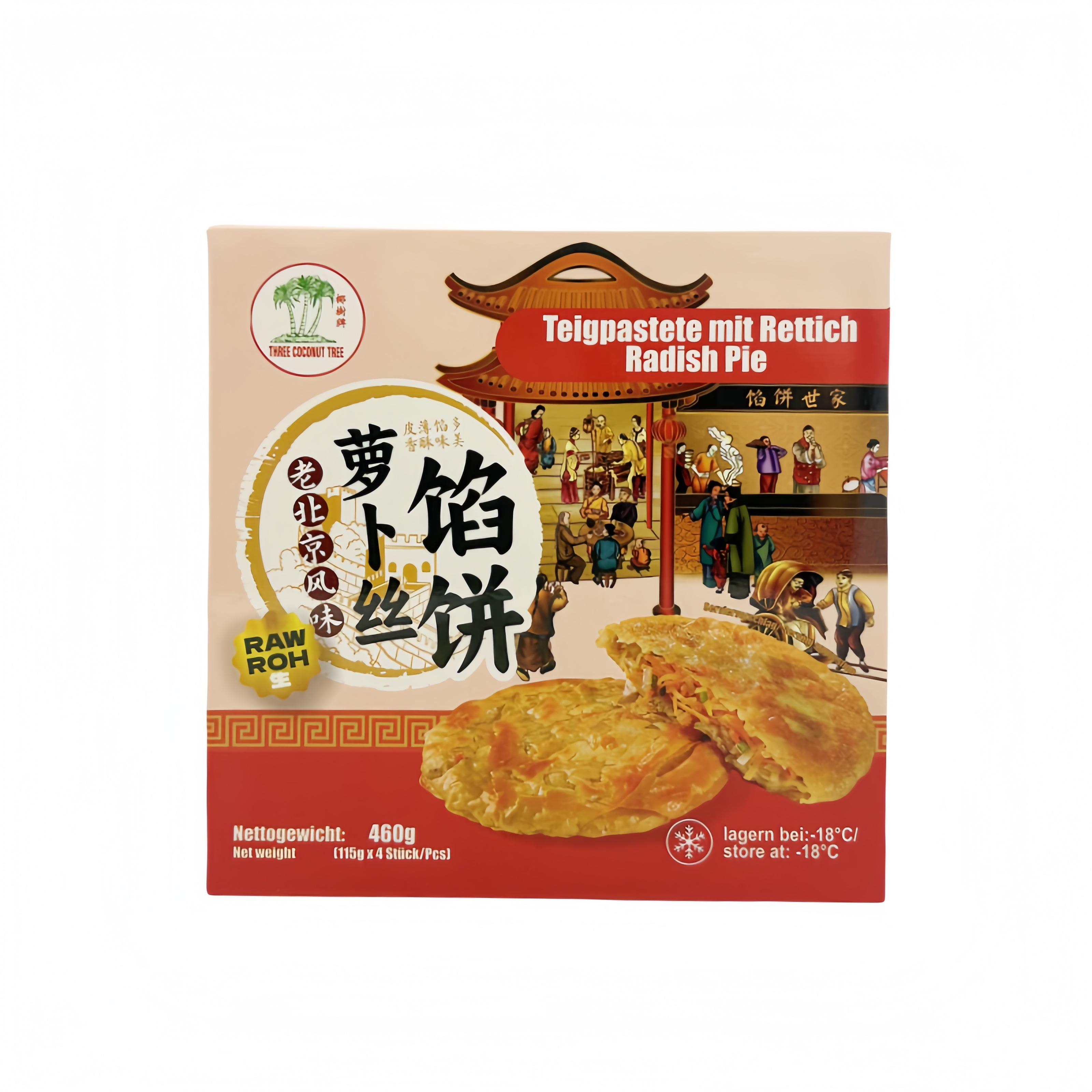 Pannkaka Med Rättika Fyllning Peking Style Fryst 460g TCT Kina