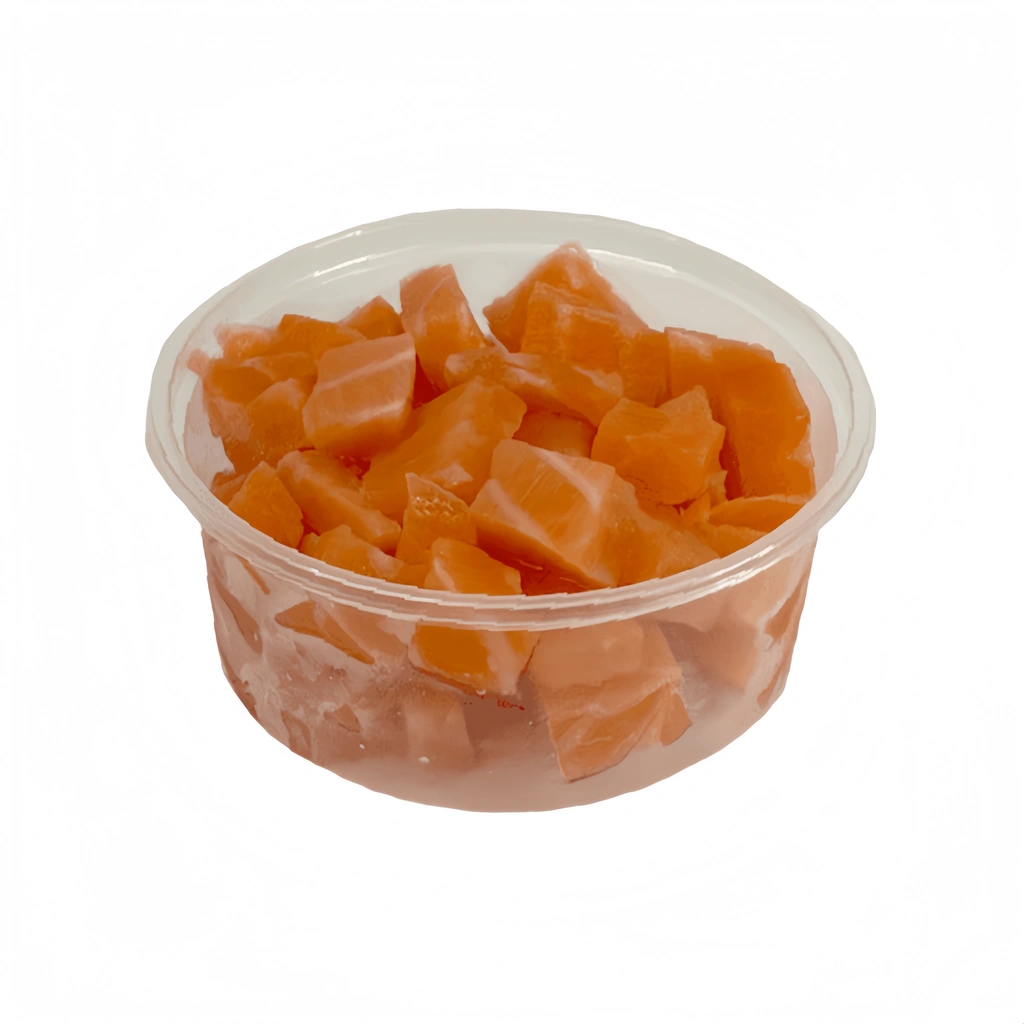 Salmon Pieces of Meat (Poke) Frozen 125g/Ash Norway