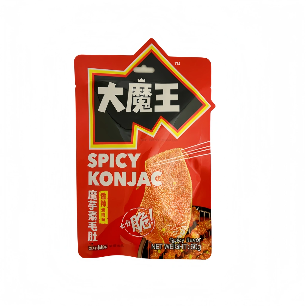 Konjac Snacks With Hot/BBQ Flavor 60g DMW Yan Jin Pu Zi China