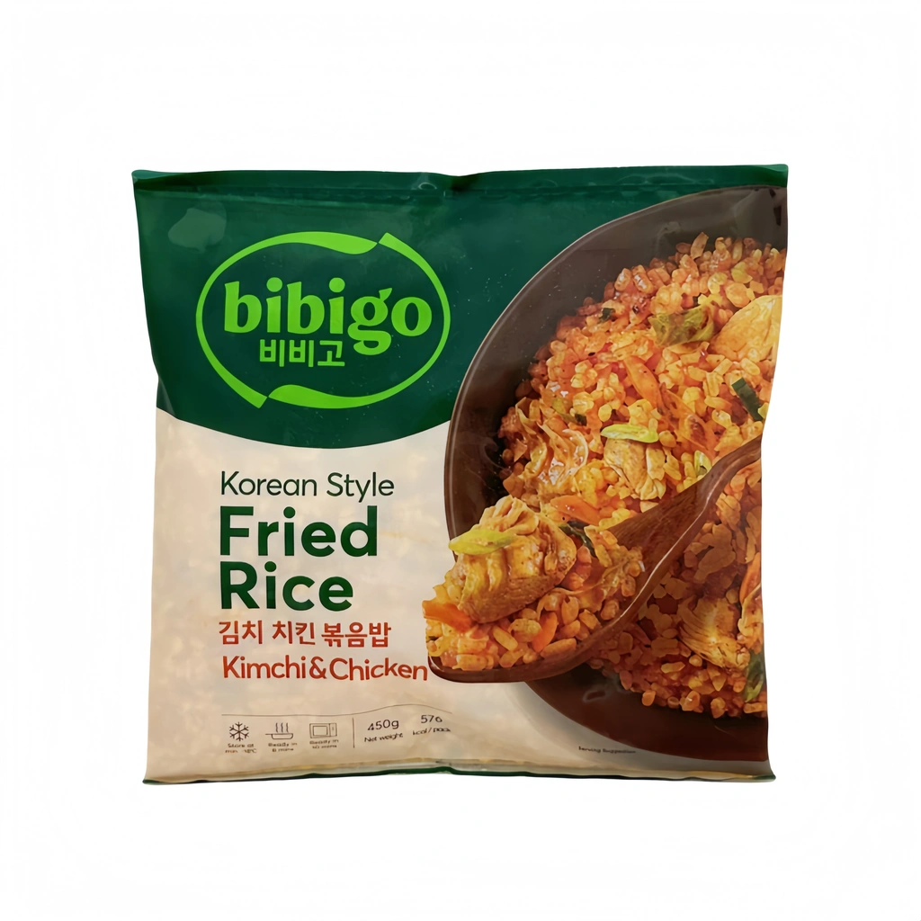 Stekt Ris Med Kimchi Och Kyckling Koreansk Fryst 450g Bibigo Korea