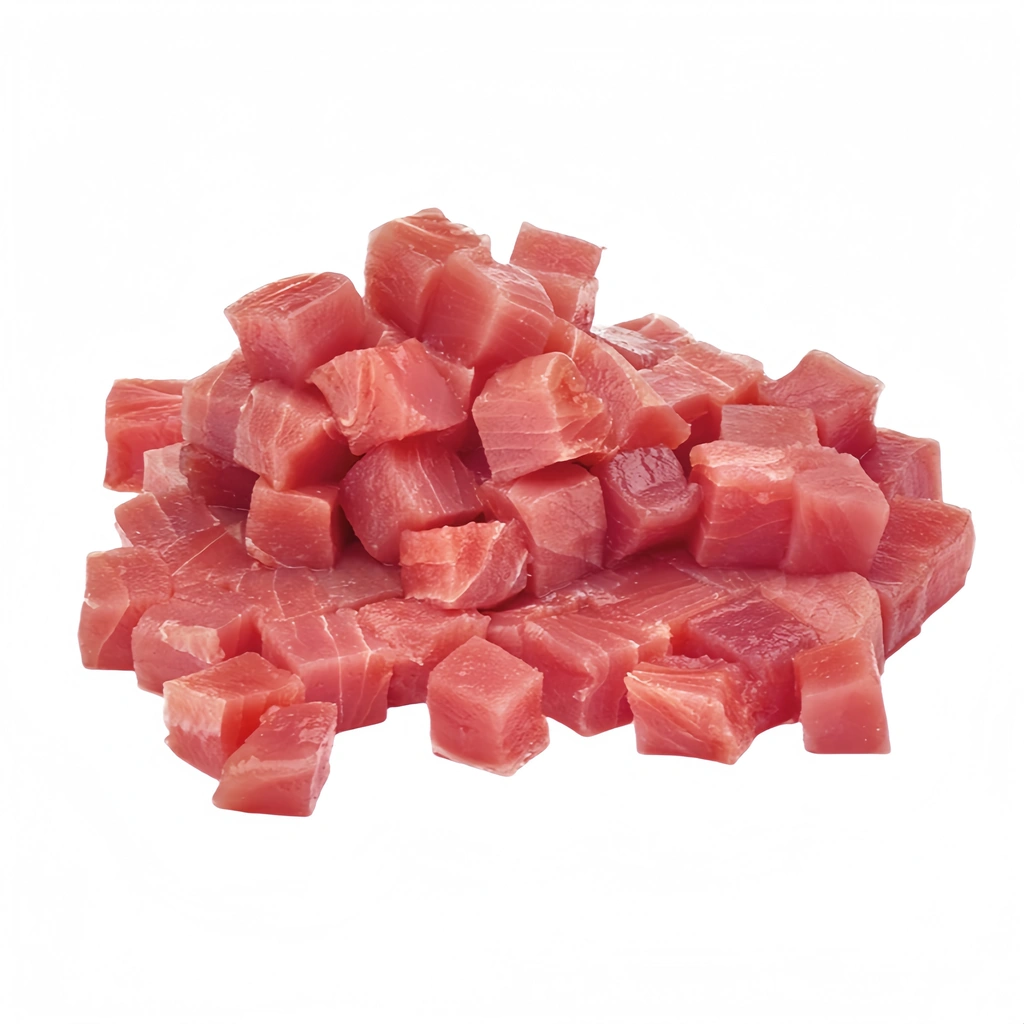 Tuna Pieces of Meat (Poke) Frozen 125g/Ash Vietnam