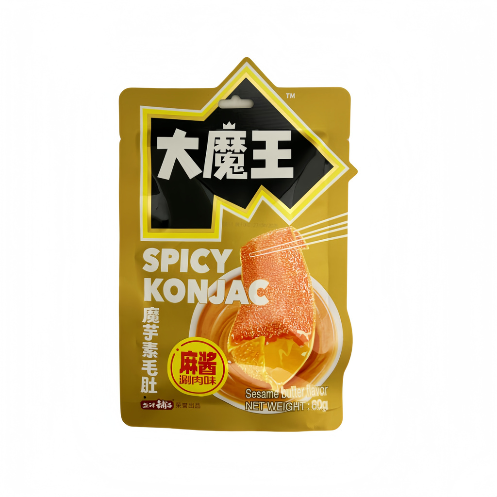 Konjac Snacks With Sesame Paste Flavor 60g DMW Yan Jin Pu Zi China