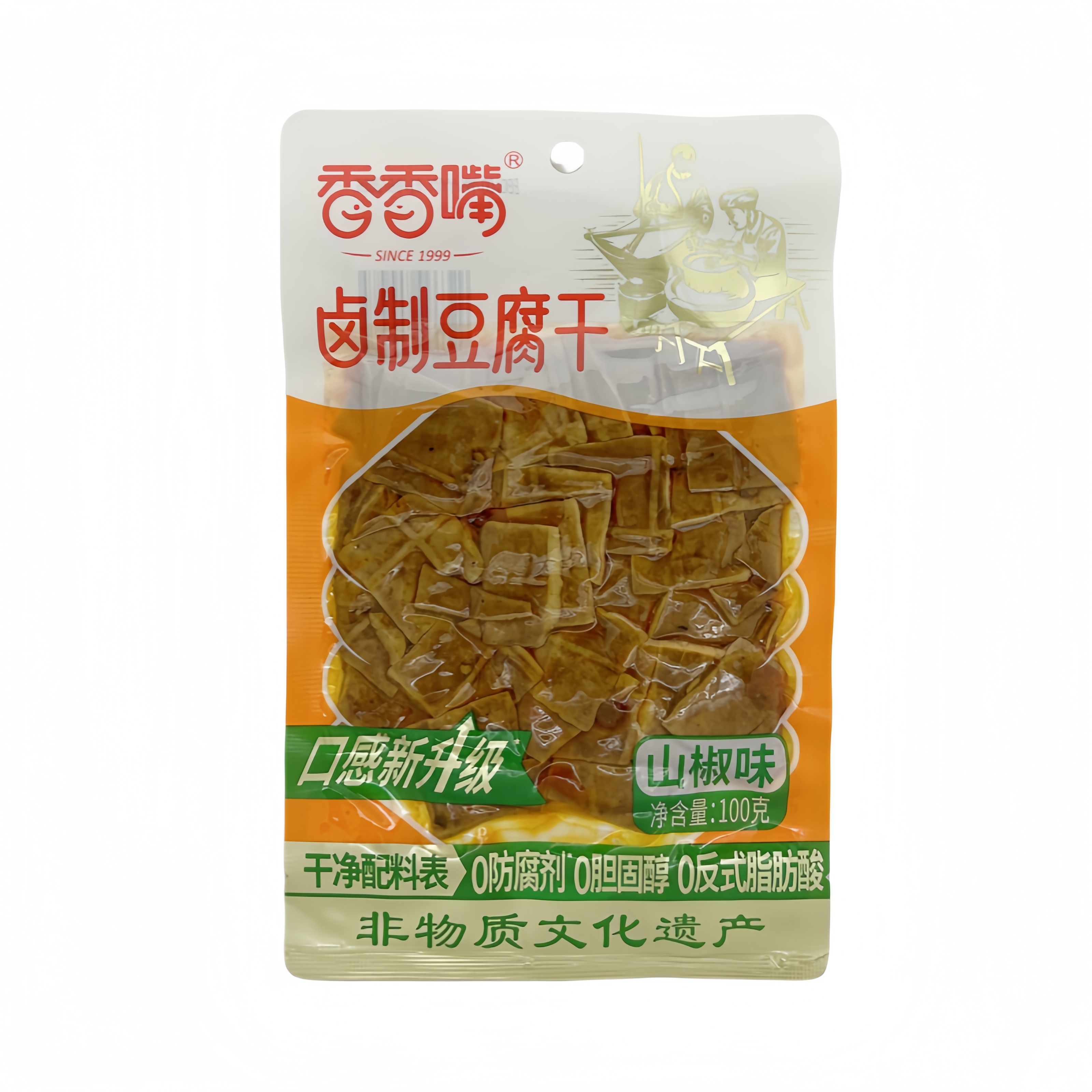卤制豆腐干 山椒味 100g 香香嘴 中国