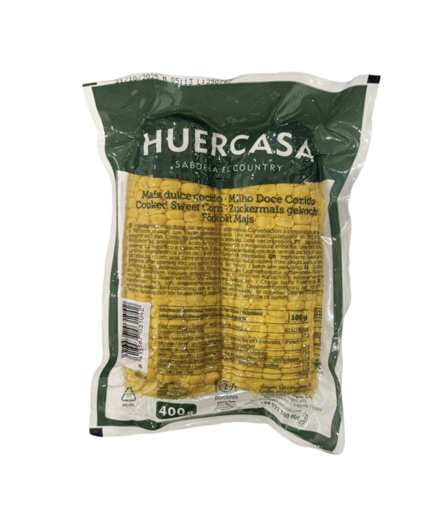 Sötmajs Kokt i Vakuumförpackning 2st/förpackning Spanien